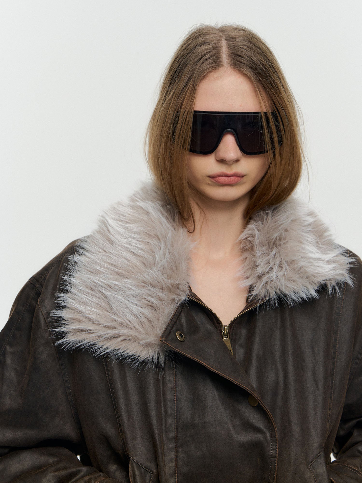 10AMSOTIIIIIIRED Detachable Down-Lined Belted Parka Jacket