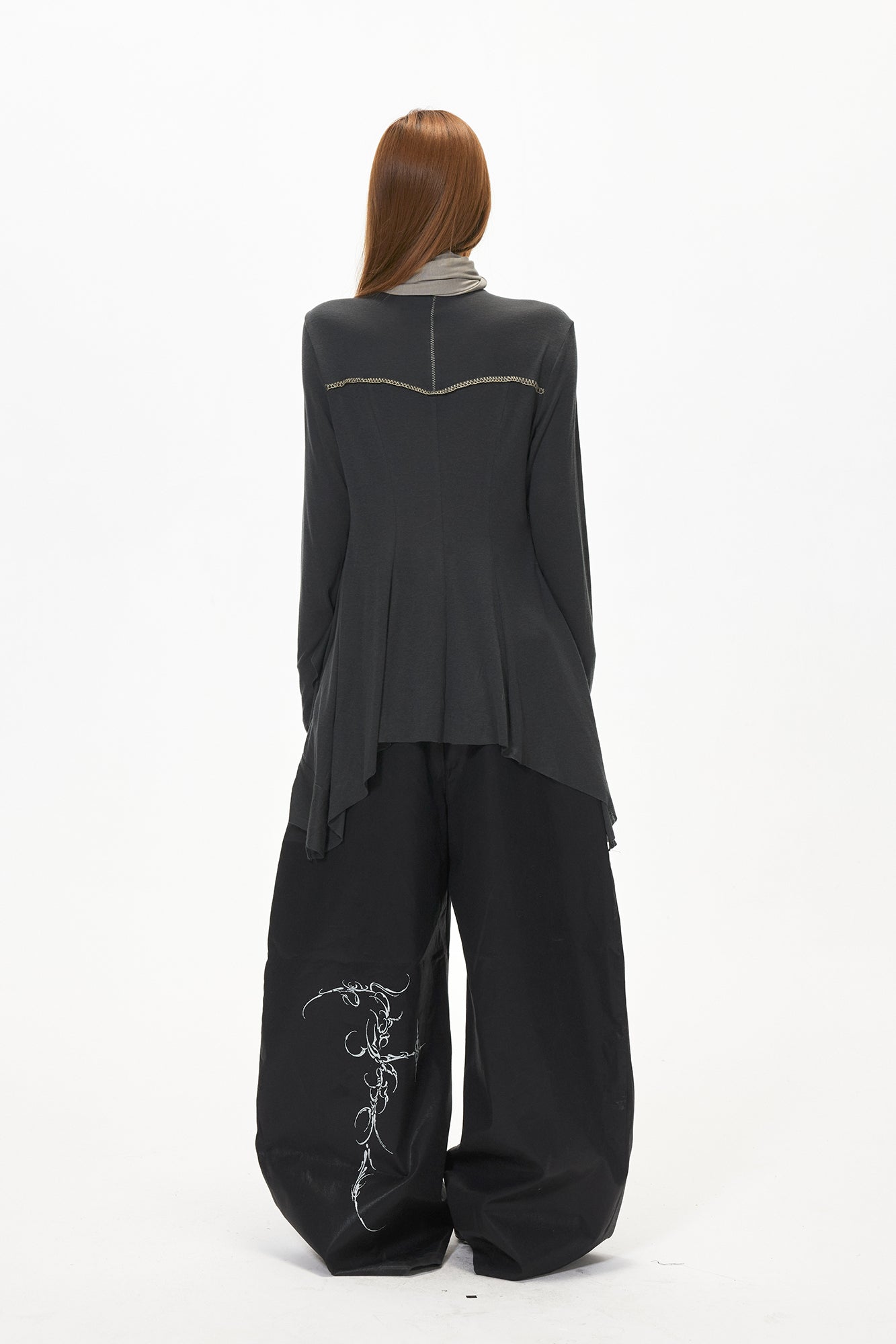 3MODE Button Tab Wide-Leg Pants