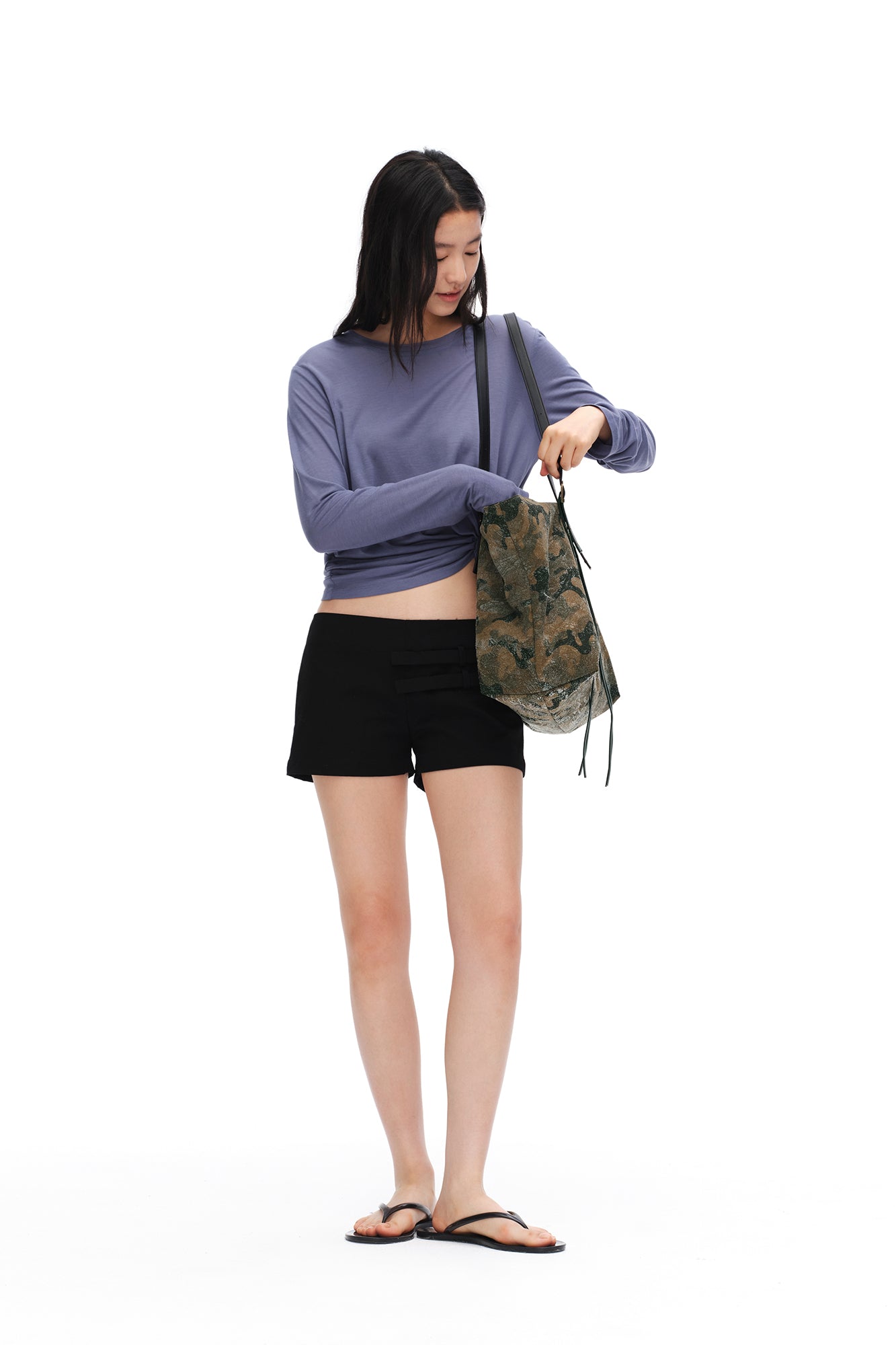 OINIMI Aged Camo Tote Shoulder Bag