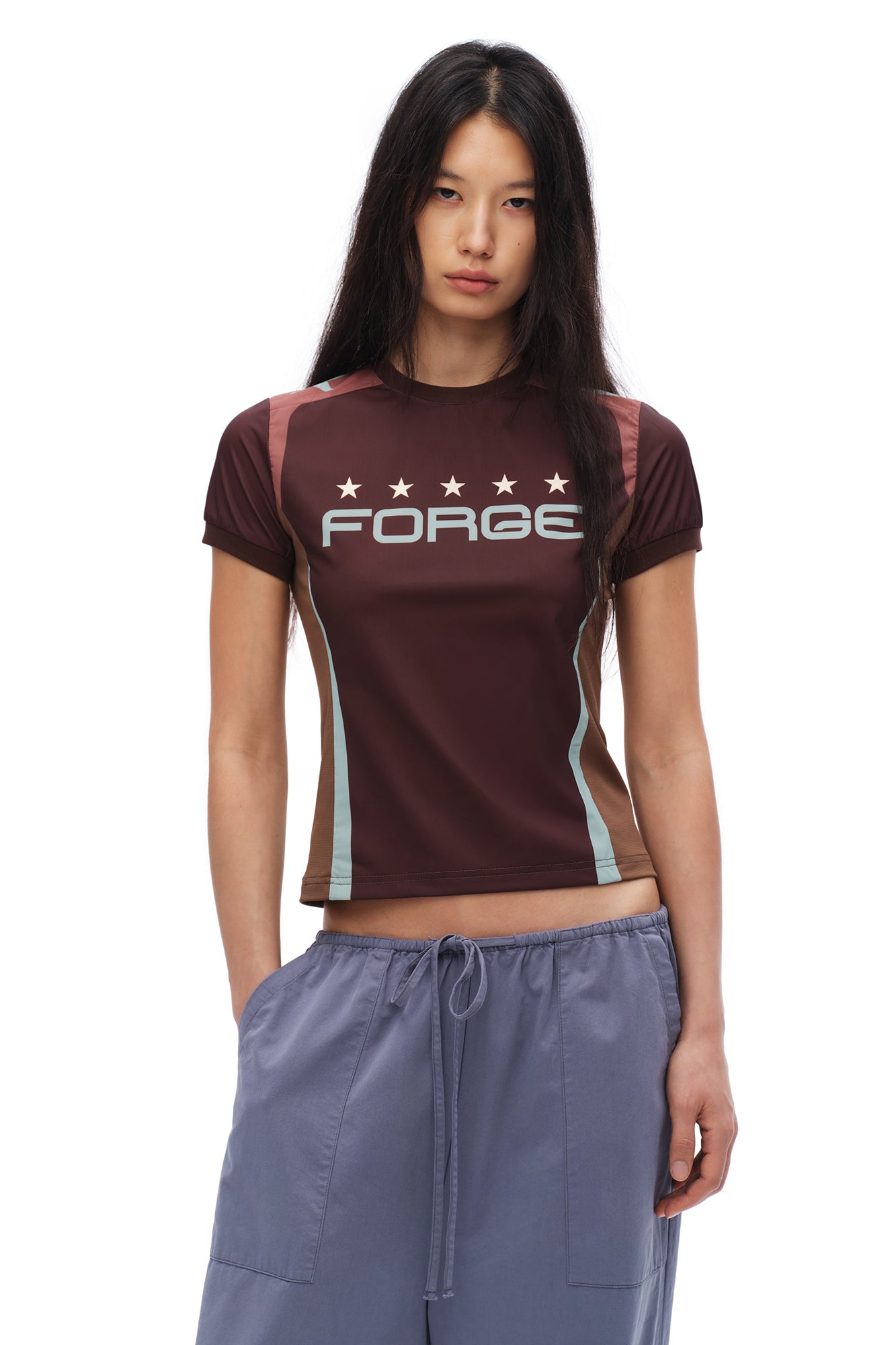OINIMI Retro Athletic Graphic Raglan T-Shirt