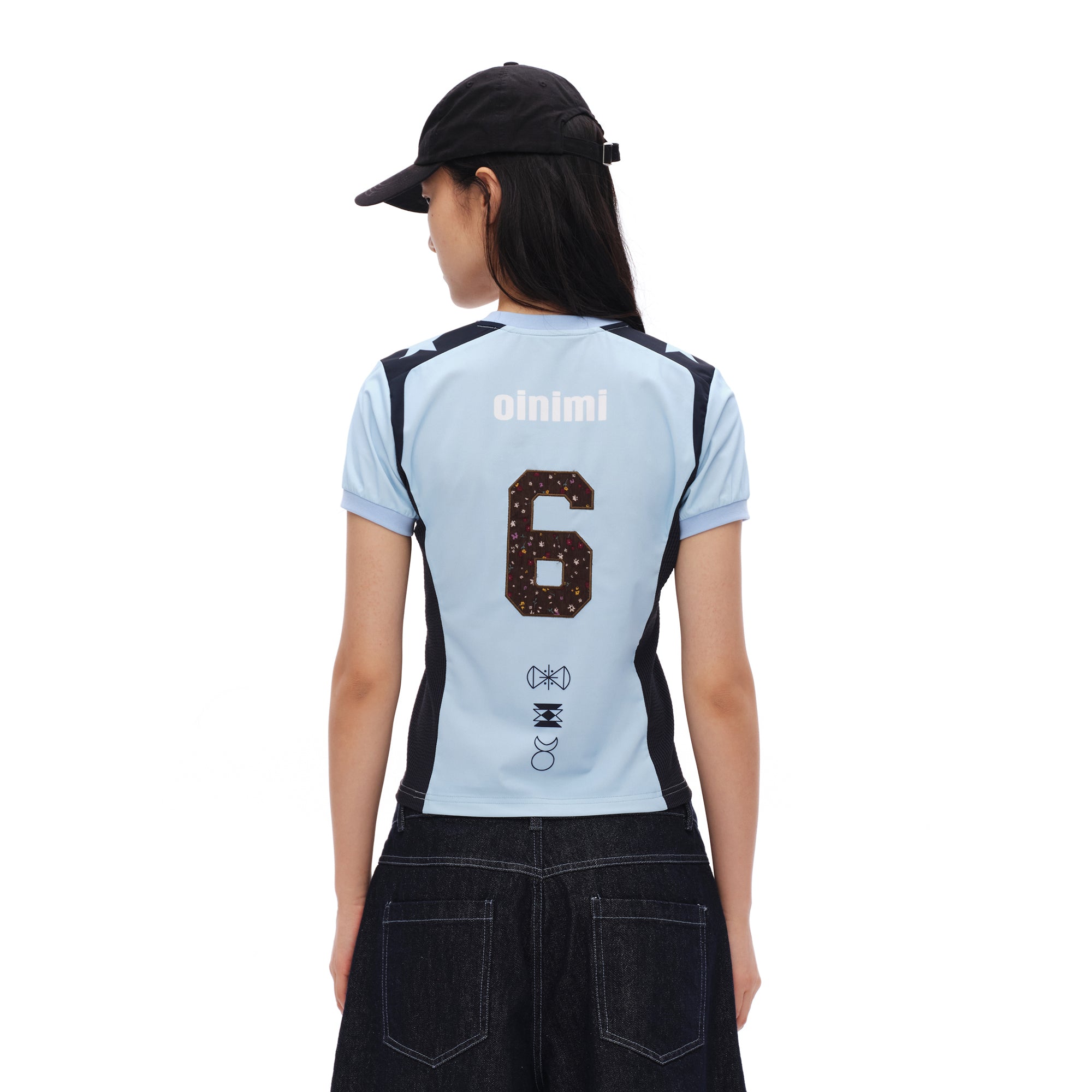 OINIMI Retro Athletic Graphic Raglan T-Shirt