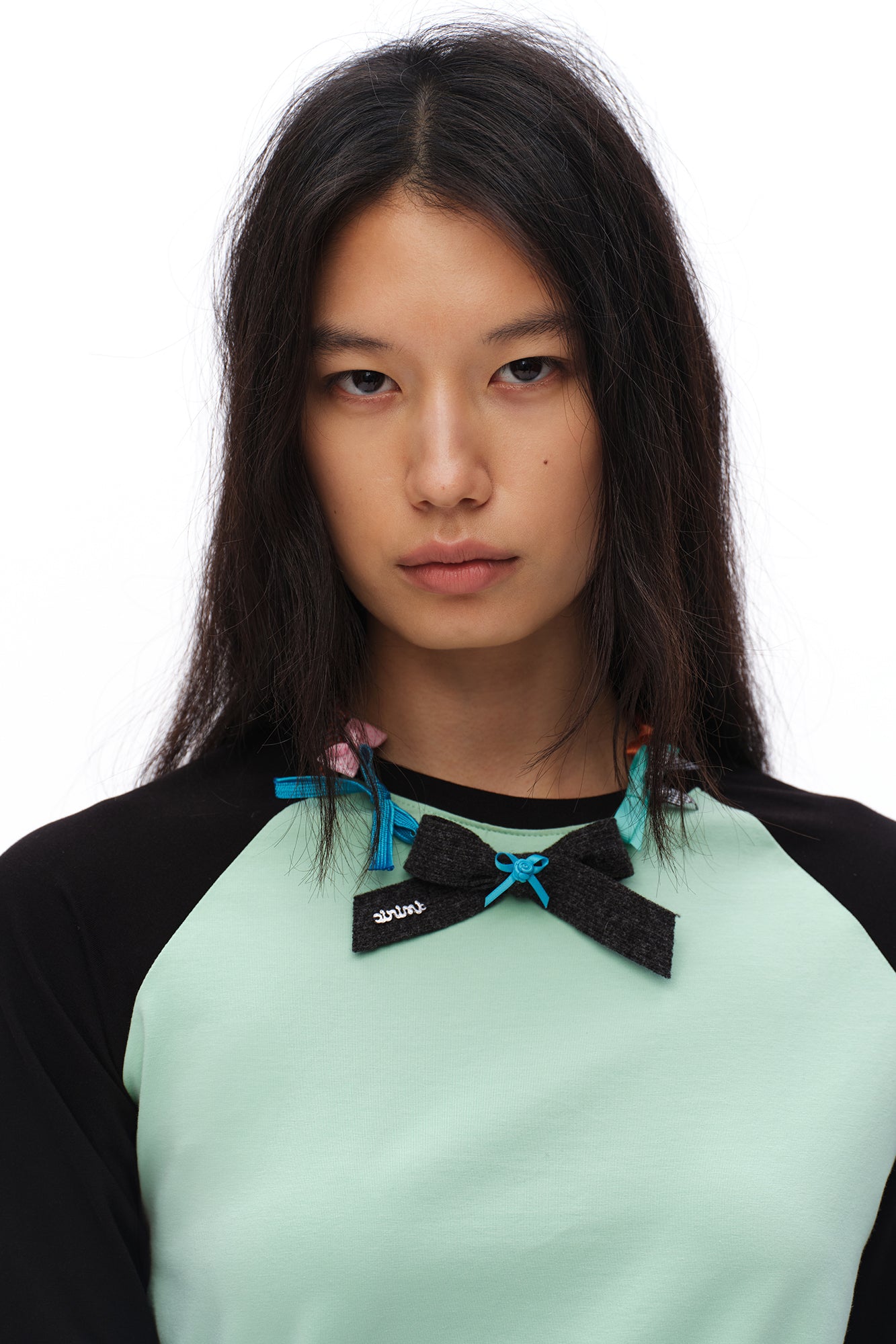 OINIMI Mixed Ribbon Bow Necklace
