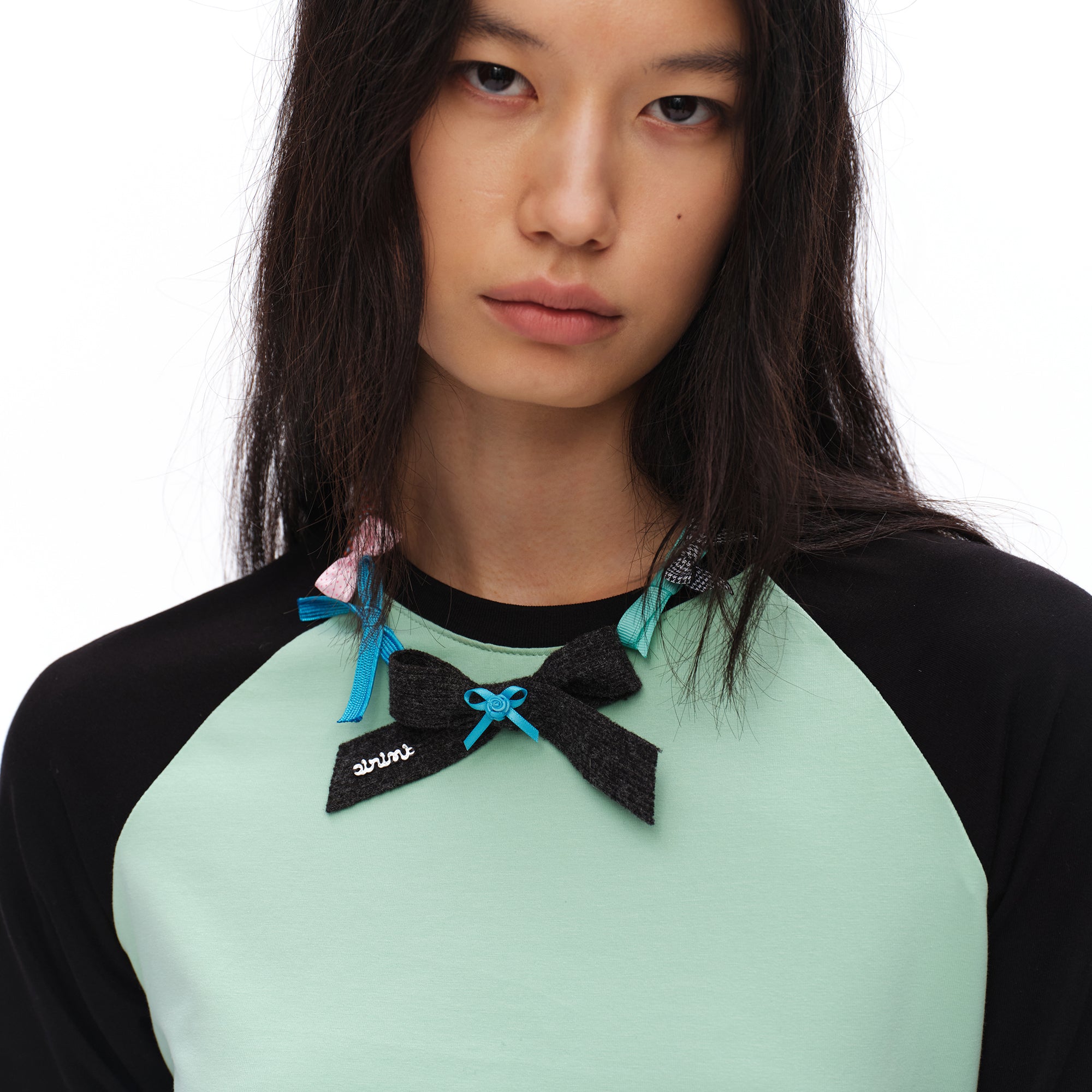 OINIMI Mixed Ribbon Bow Necklace