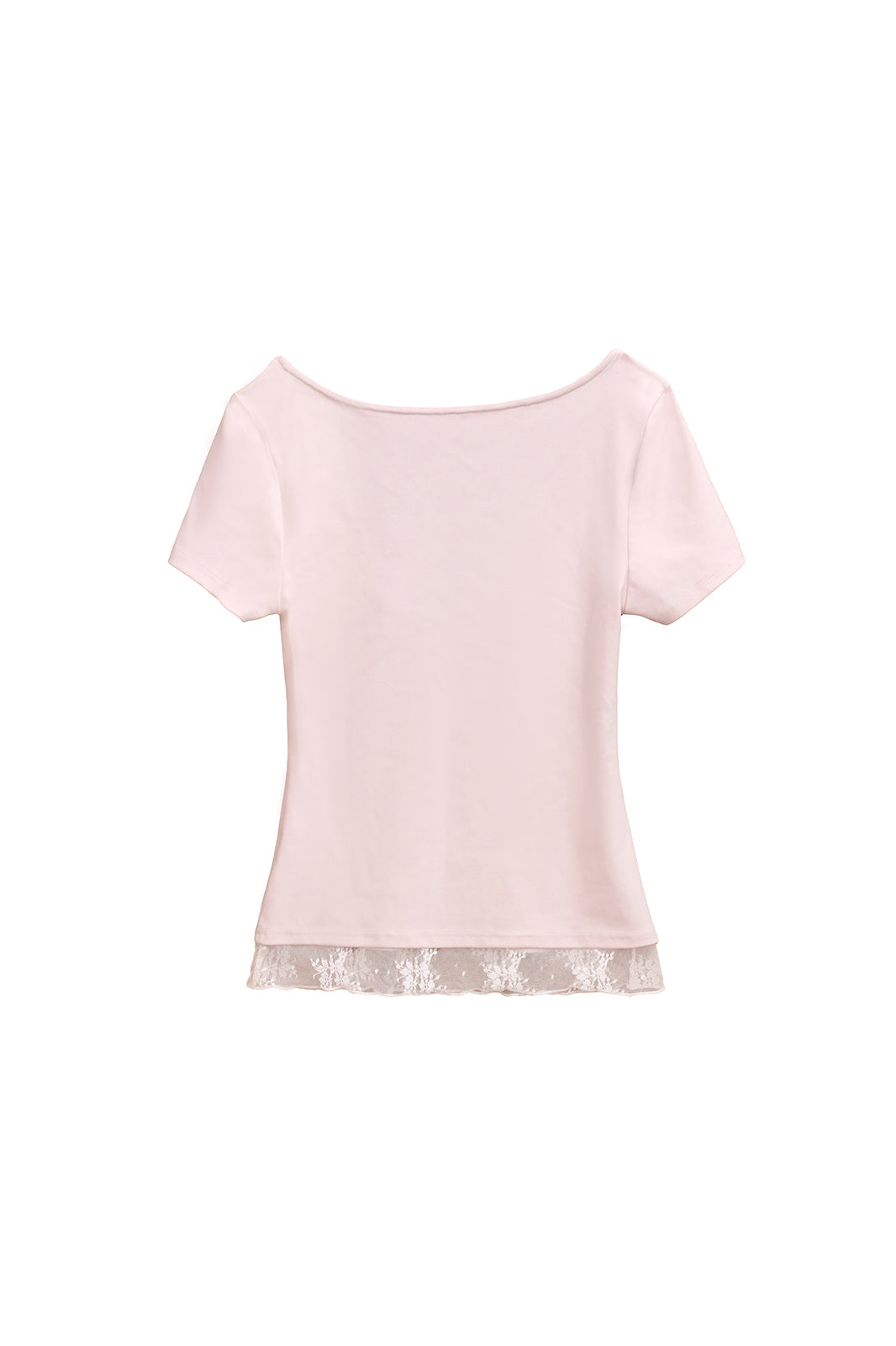 THE NEVERMORE Spliced Lace Twist-Front T-Shirt