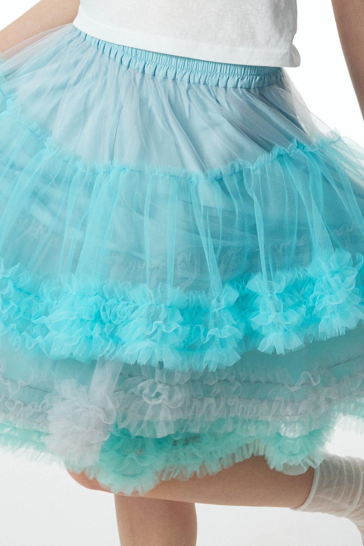 HSUSE Layered Ombré Mesh Cake Skirt