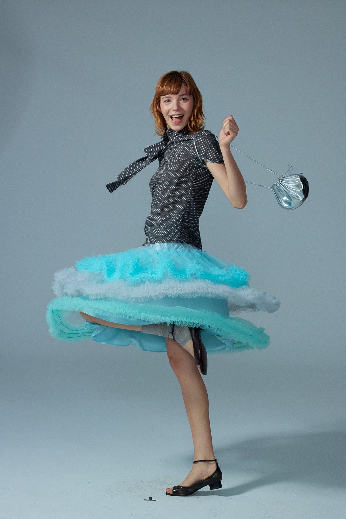 HSUSE Layered Ombré Mesh Cake Skirt
