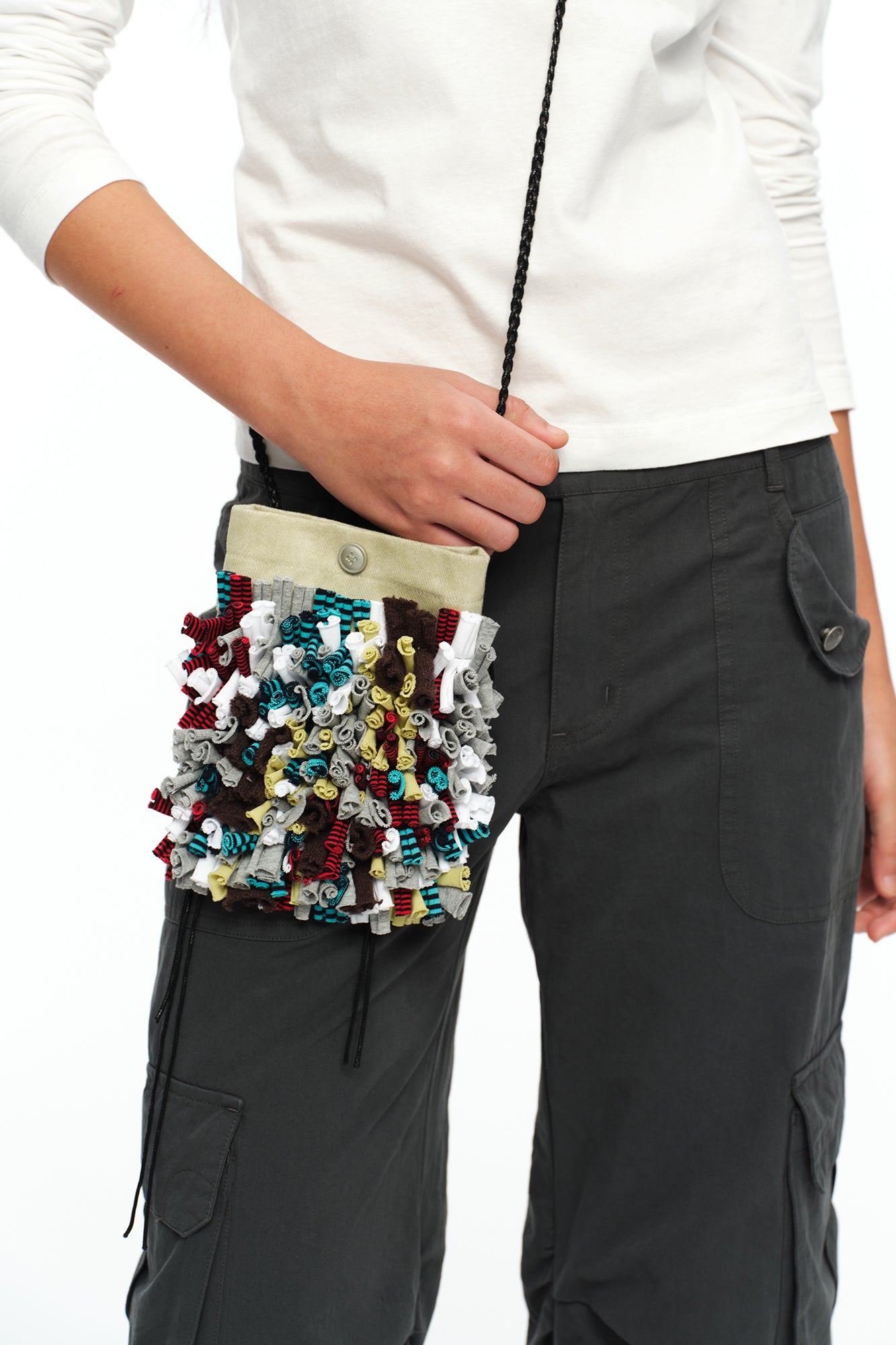 OINIMI Contrast Patchwork Mini Crossbody Bag