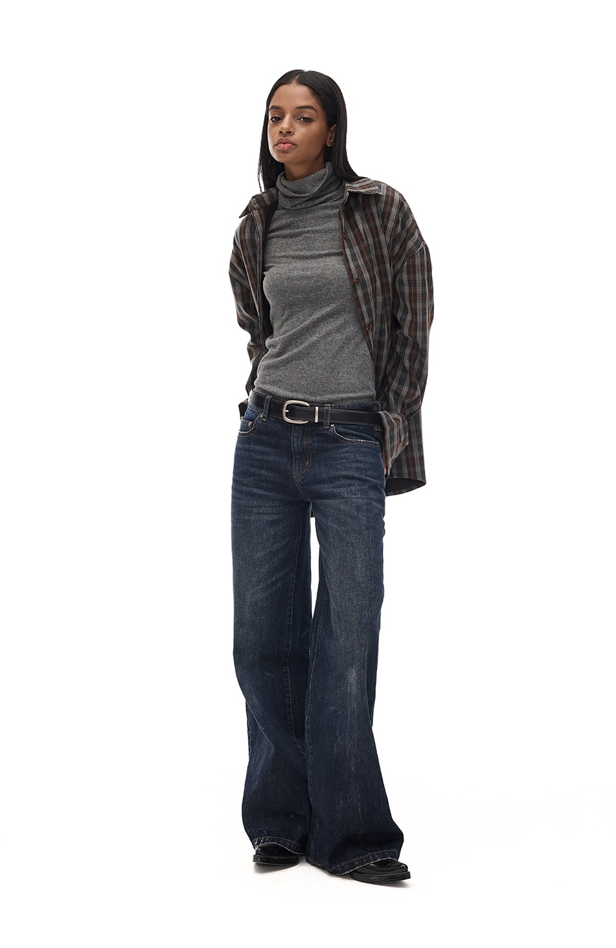 COSTUSTOOT Washed Straight-Leg Jeans
