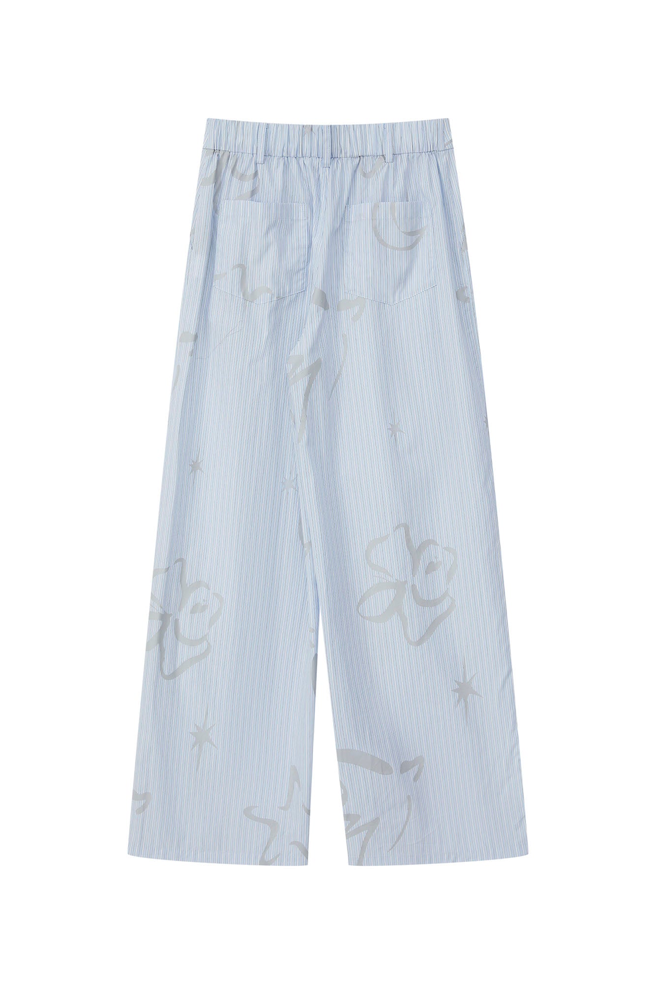 SOFITTE Striped Graphic Straight-Leg Pants