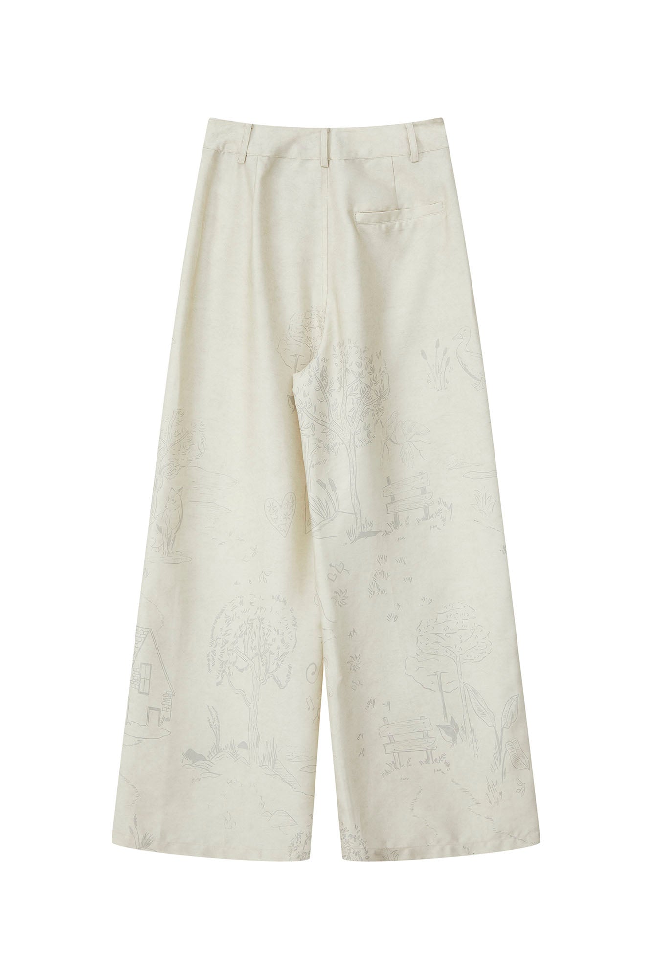 SOFITTE Graphic Tencel-Linen Wide-Leg Pants