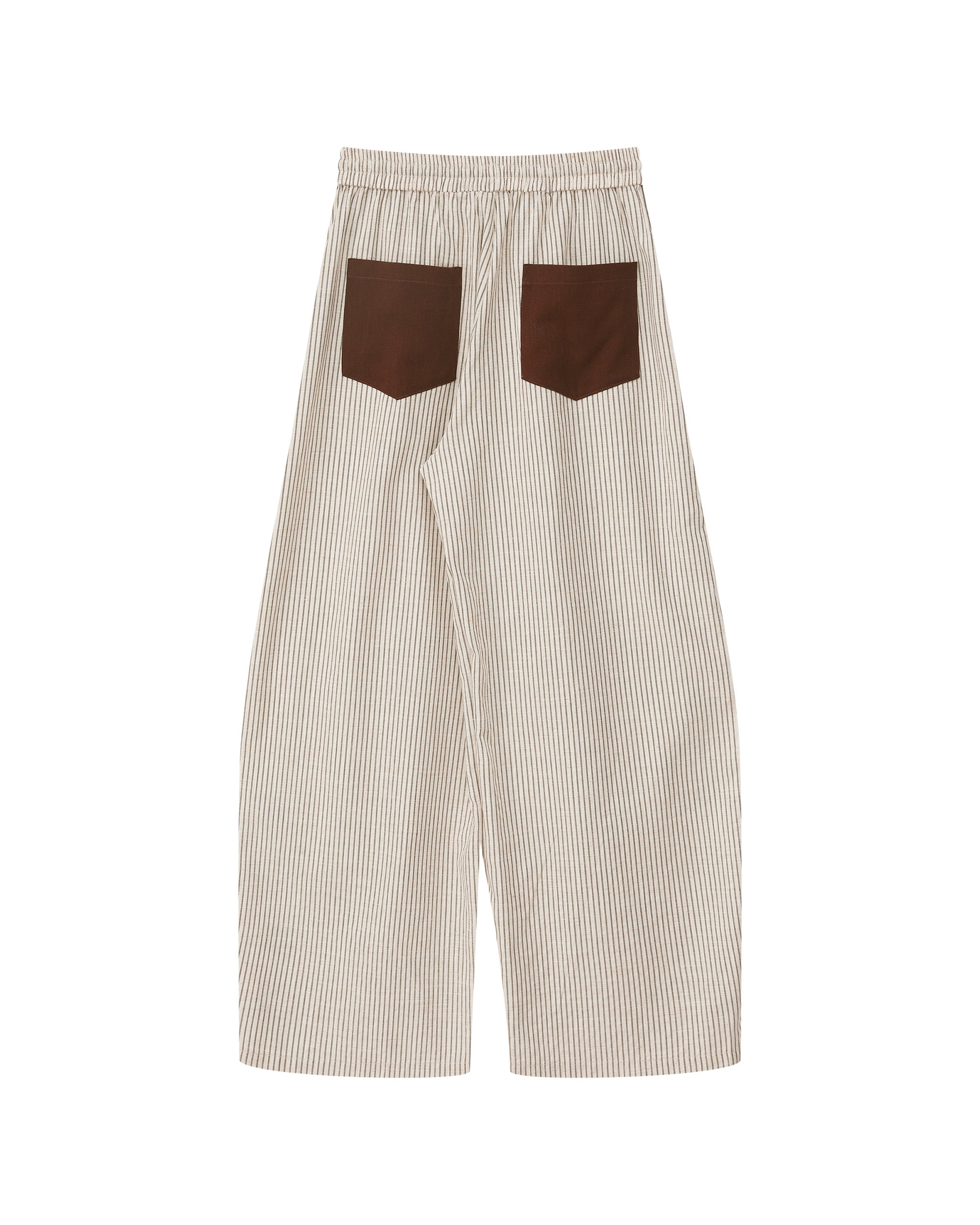 SOFITTE Retro Embroidered Drawstring Striped Pants