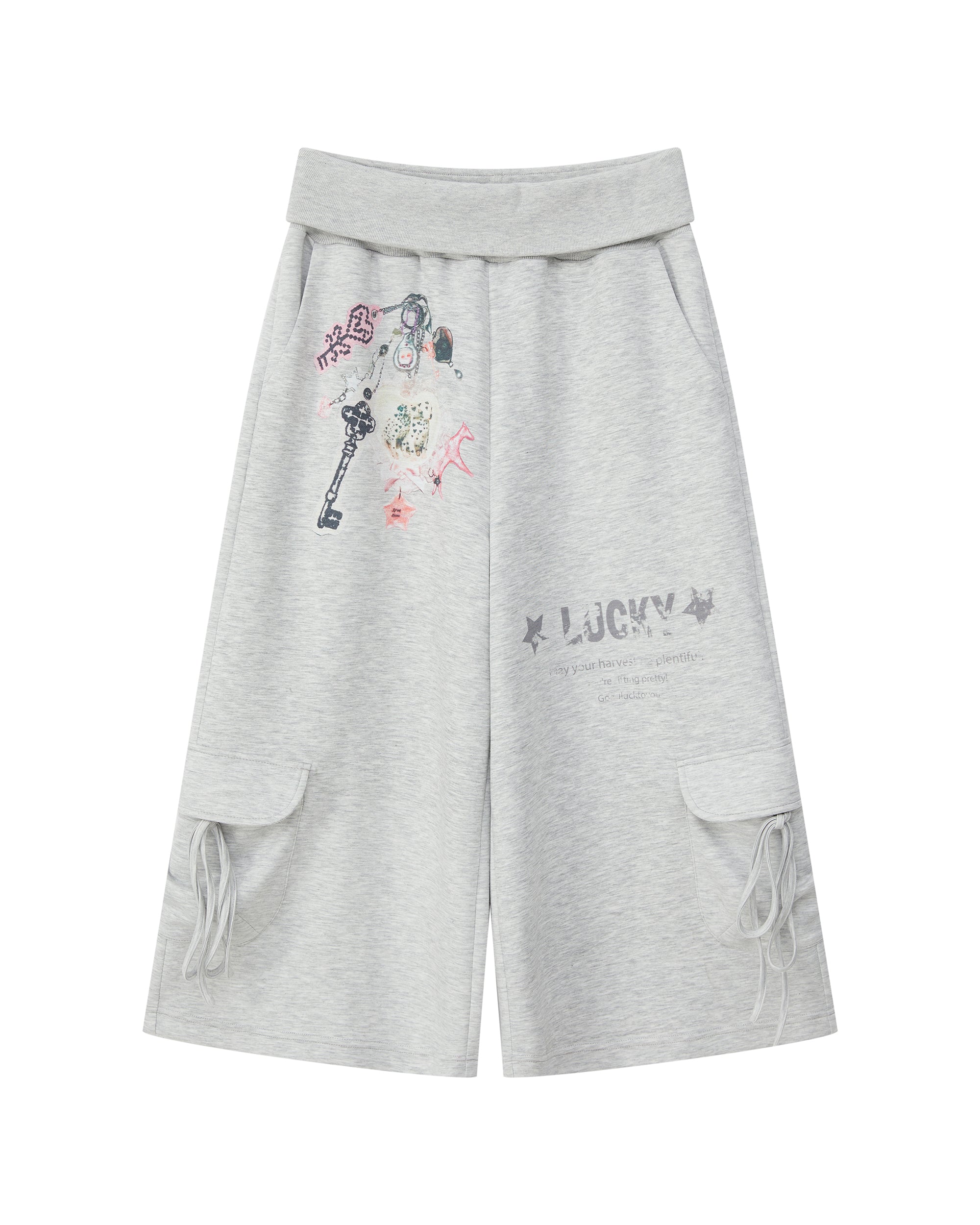 SOFITTE Graphic Fold-Over Sweat Shorts