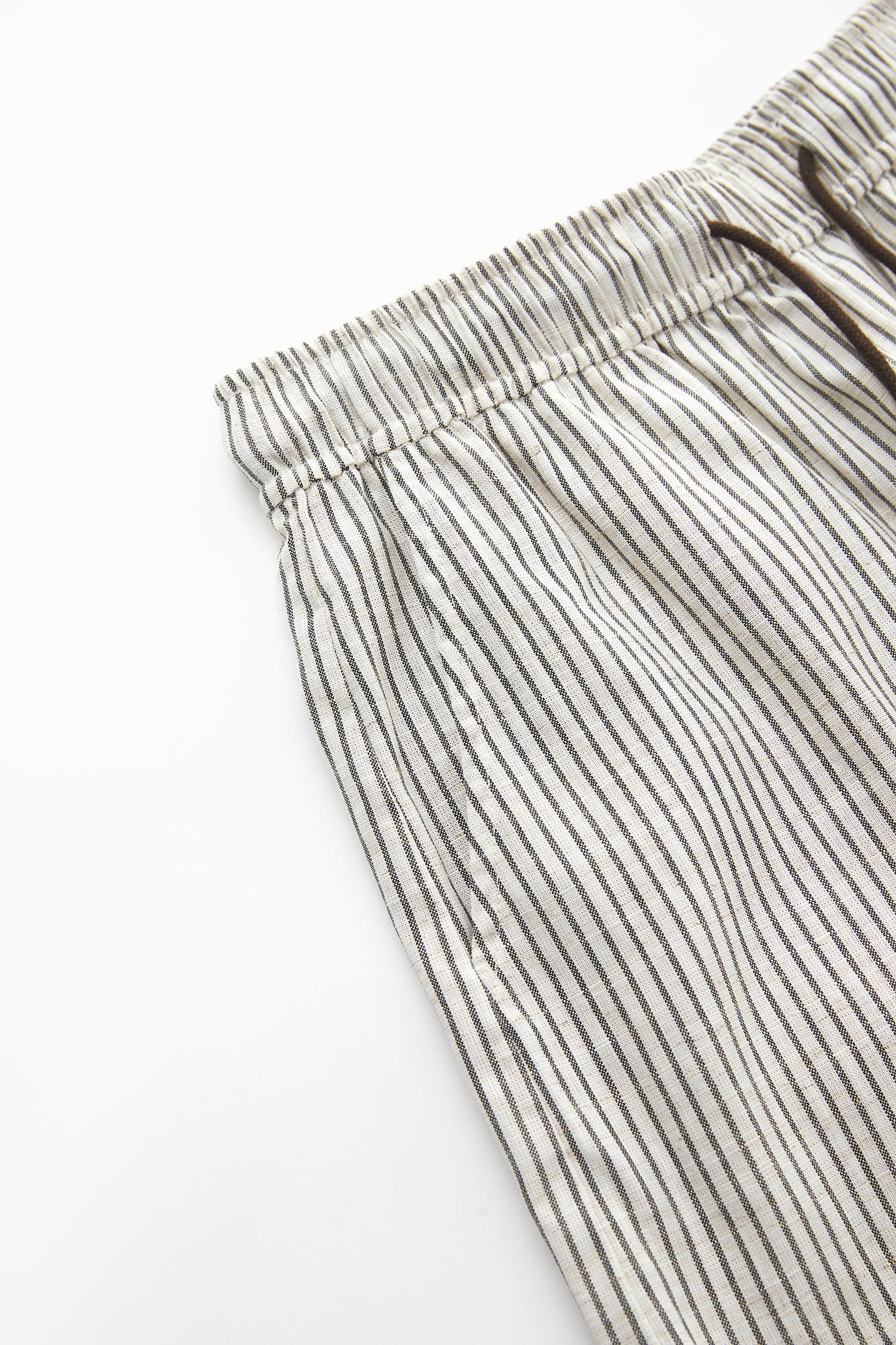 SOFITTE Striped Embroidered Tencel-Linen Shorts