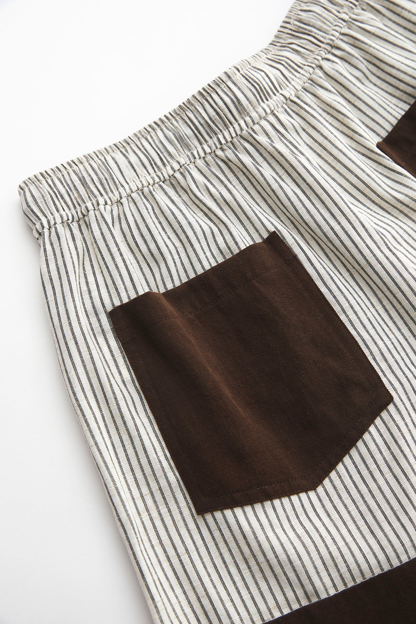 SOFITTE Striped Embroidered Tencel-Linen Shorts