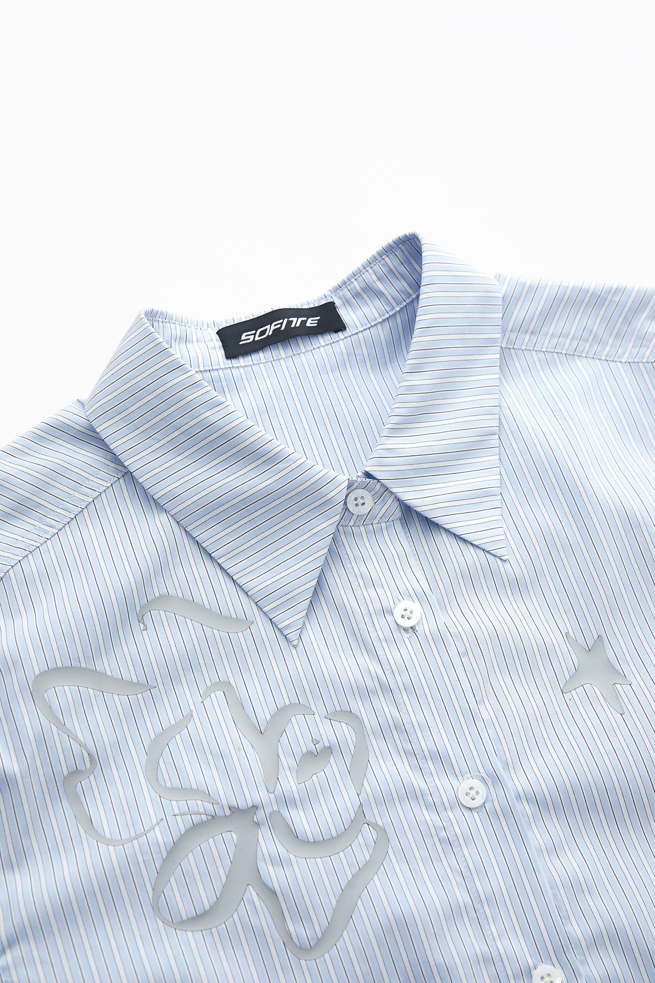 SOFITTE Striped Graphic Half Shirt