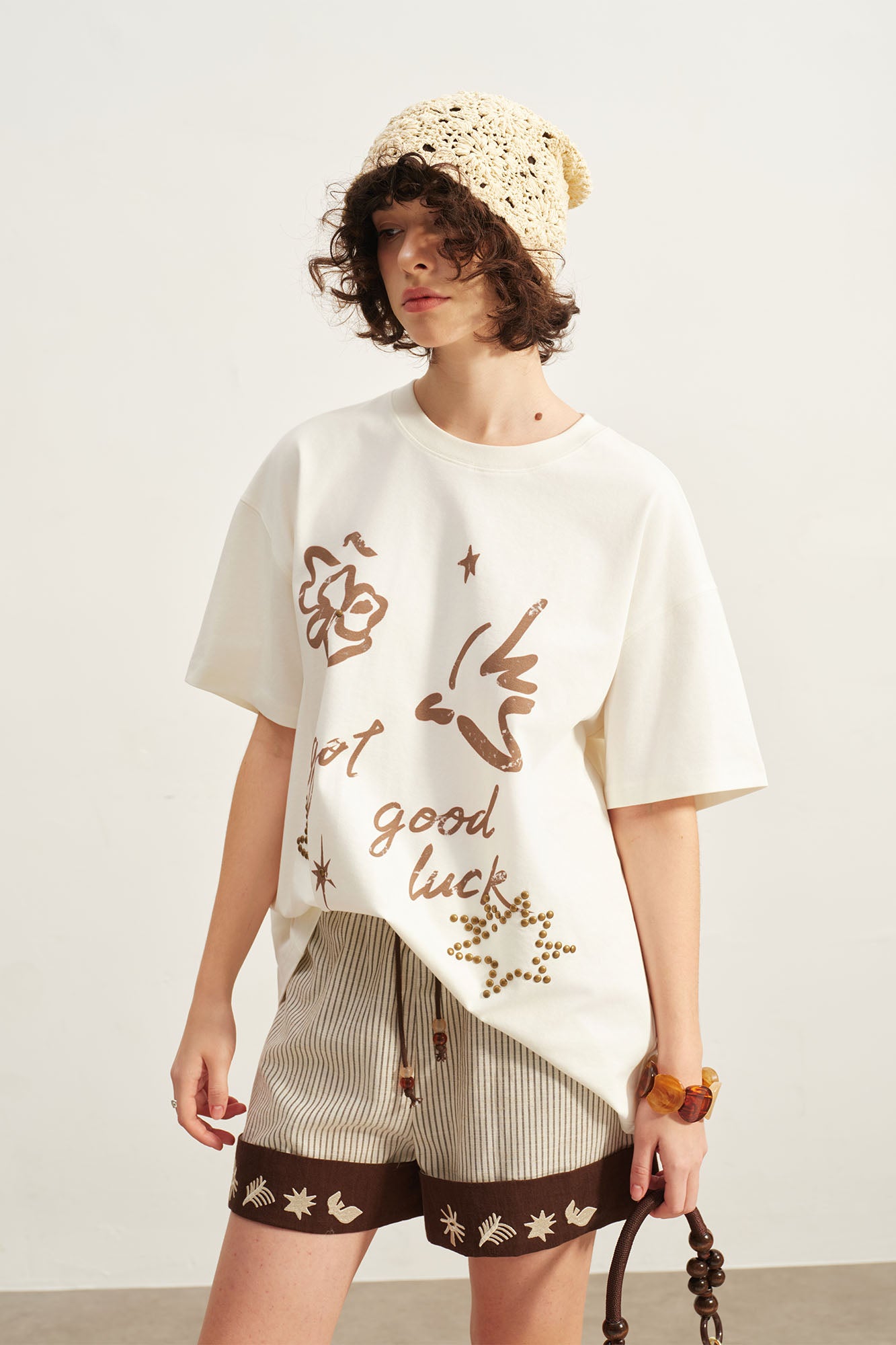 SOFITTE Striped Embroidered Tencel-Linen Shorts