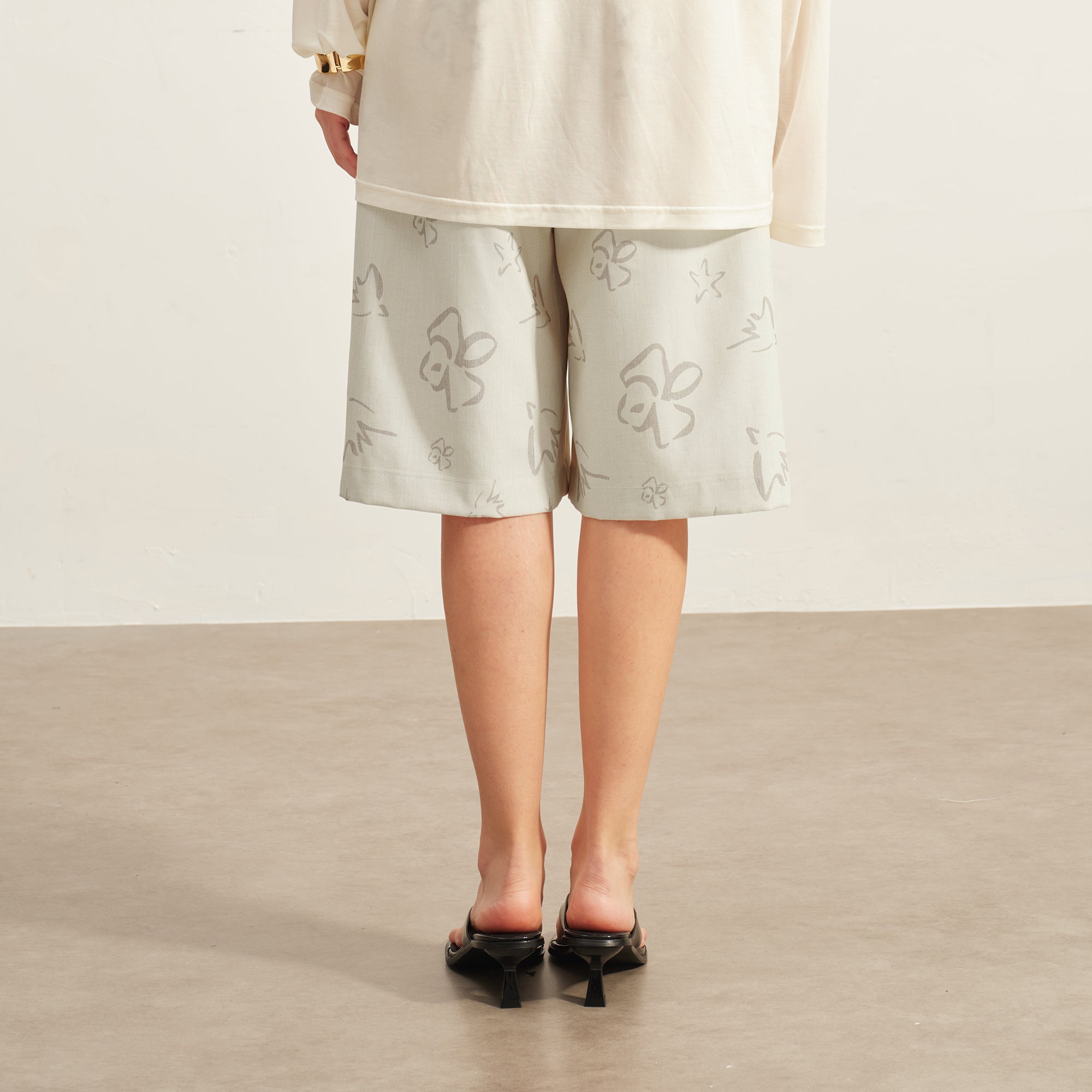 SOFITTE Full-Print Straight Bermuda Shorts