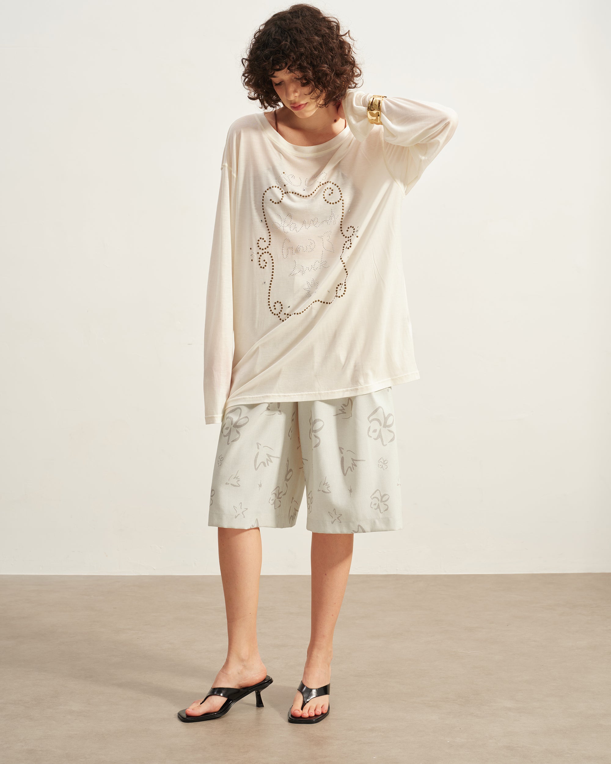 SOFITTE Full-Print Straight Bermuda Shorts