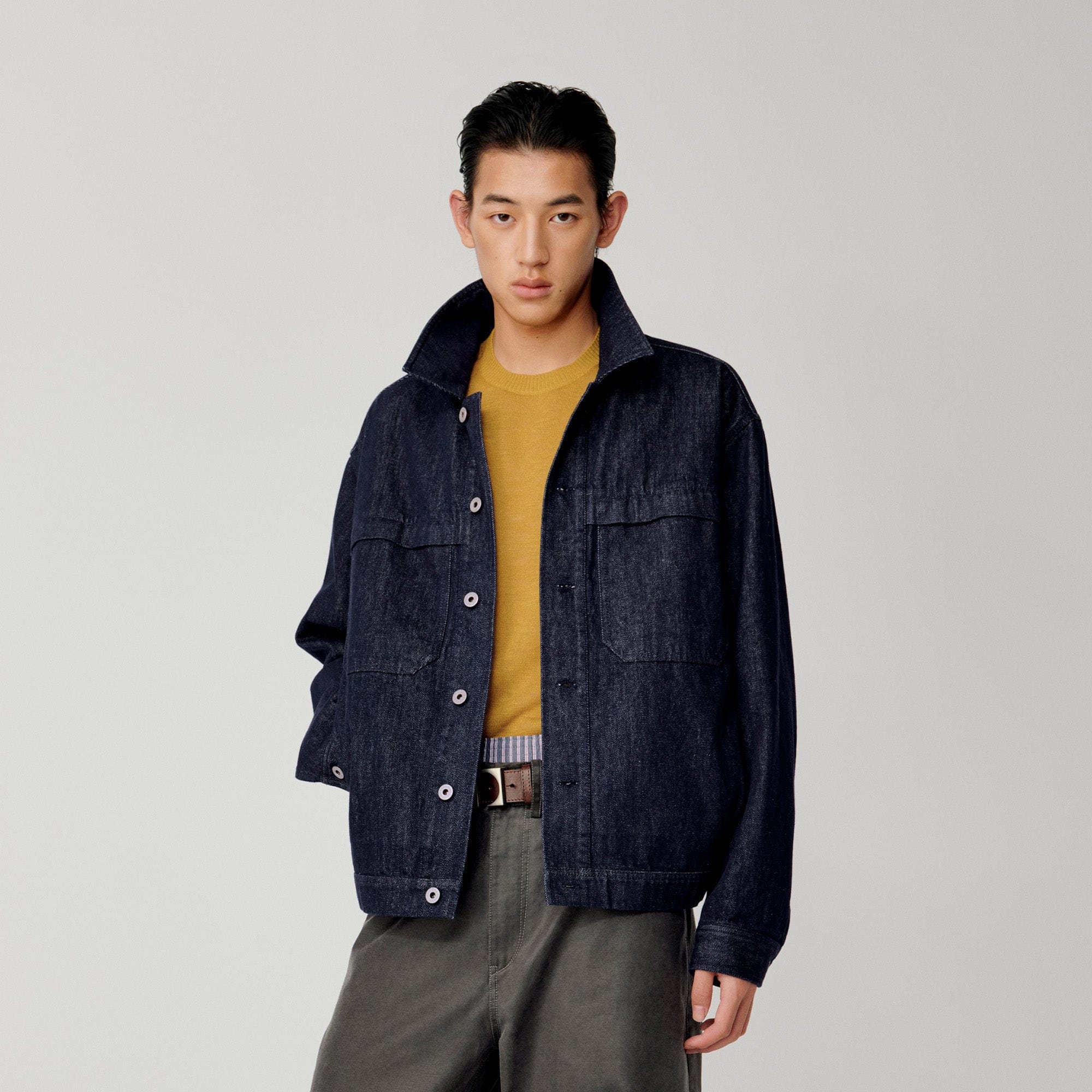 OPICLOTH Retro Dual-Pocket Denim Jacket, premium urban and streetwear designers apparel on PROJECTISR.com, OPICLOTH