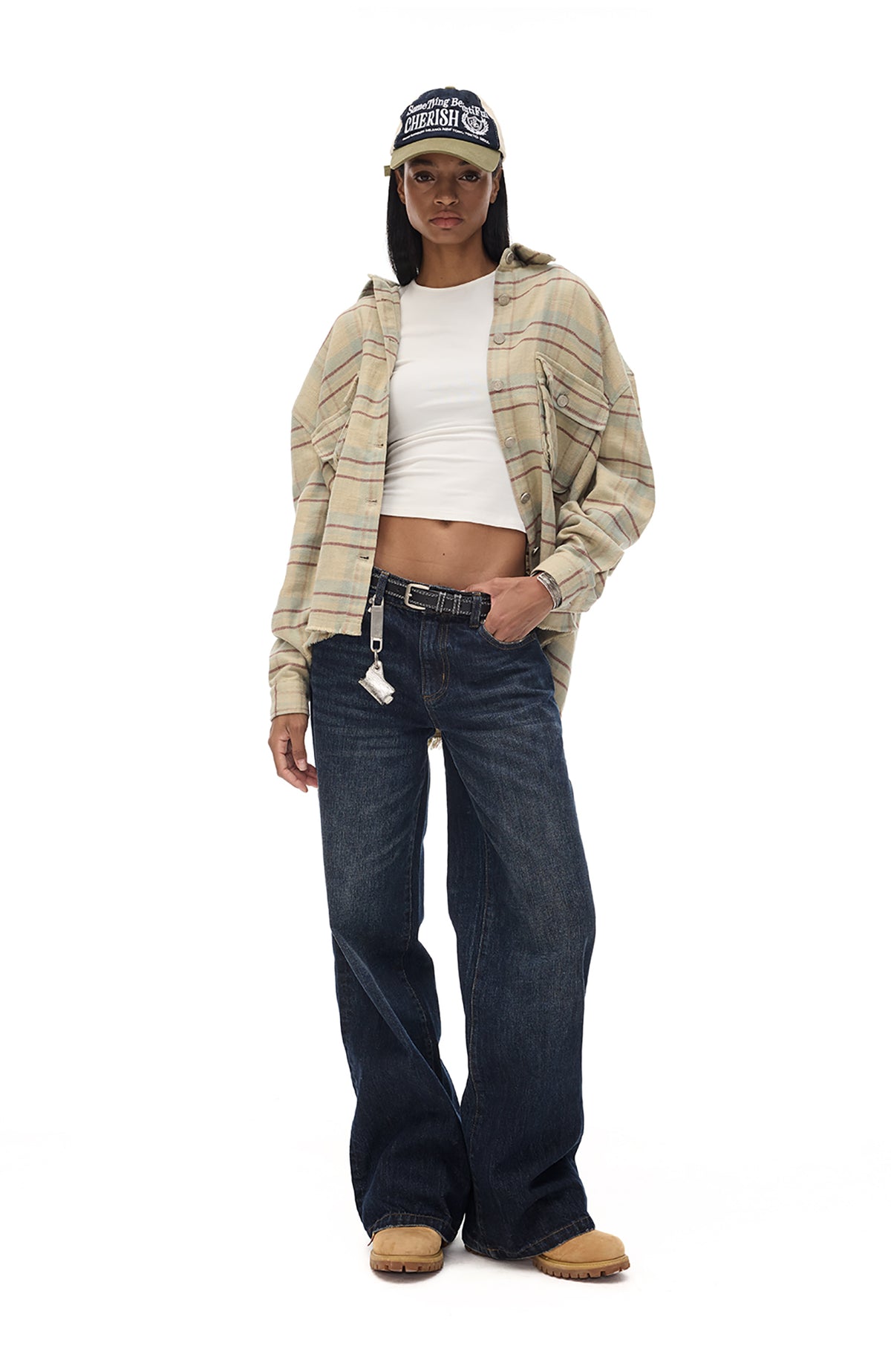 COSTUSTOOT Washed Straight-Leg Jeans