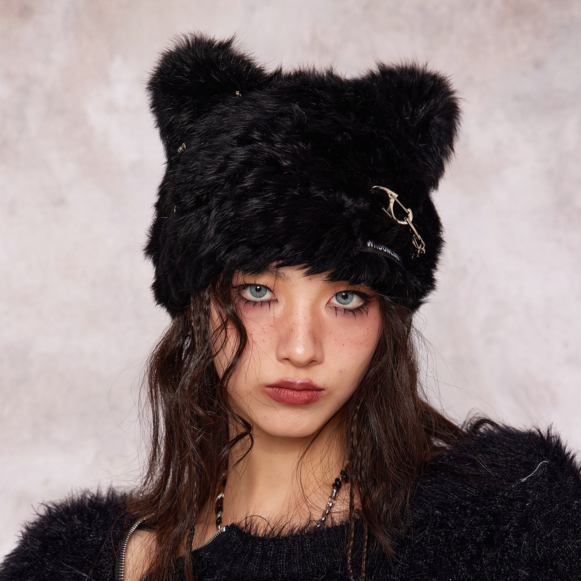 WHYNOTDANCE Furry Cat-Ear Beanie