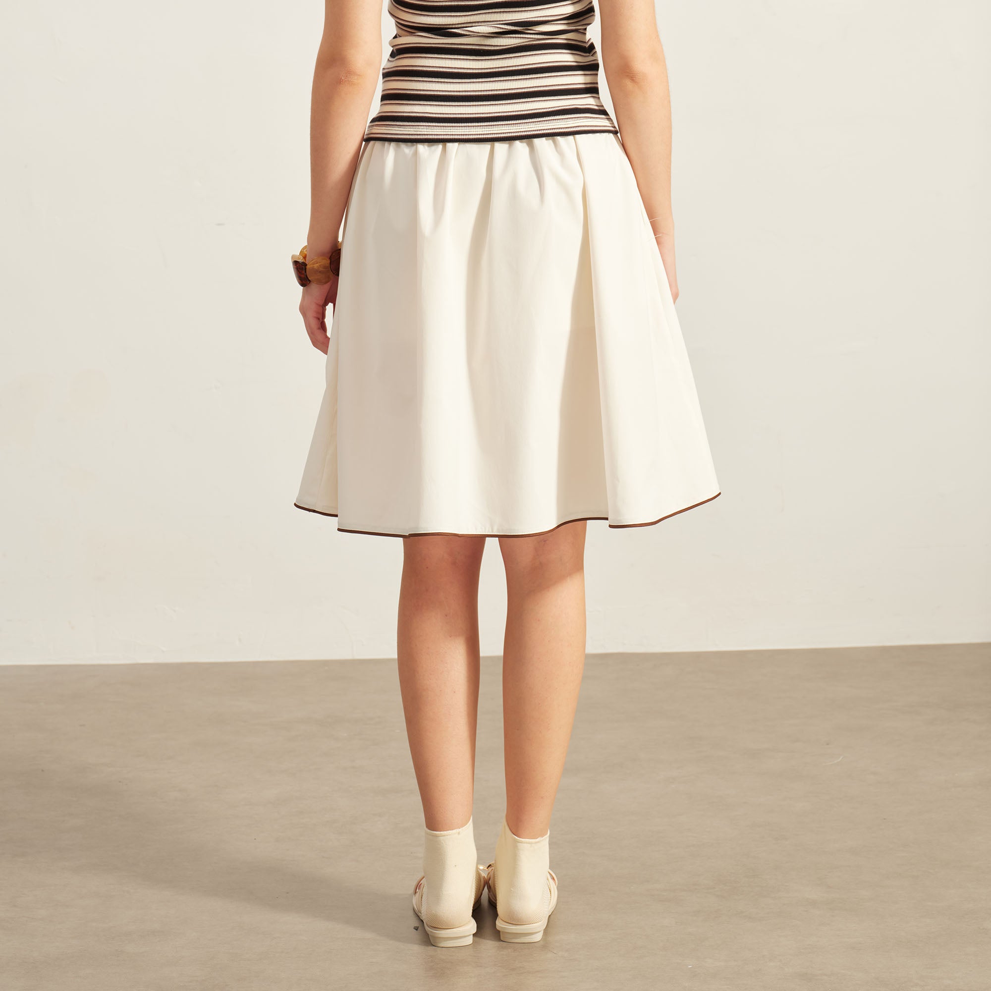 SOFITTE Contrast Motif Mini Skirt