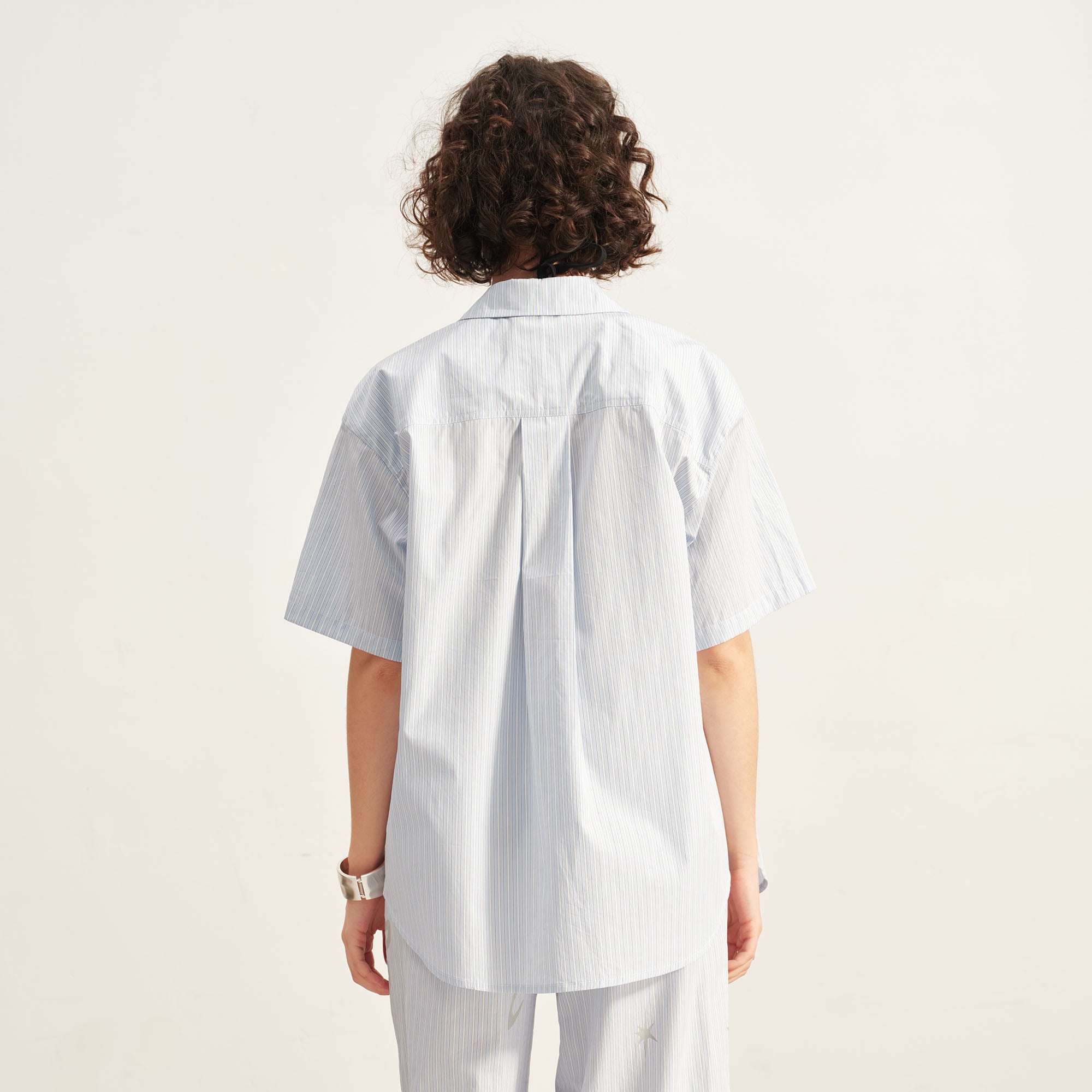 SOFITTE Striped Graphic Half Shirt