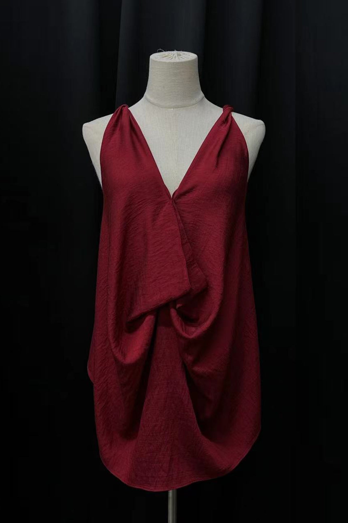 WUHEYIZUO Convertible Draped Halter Top