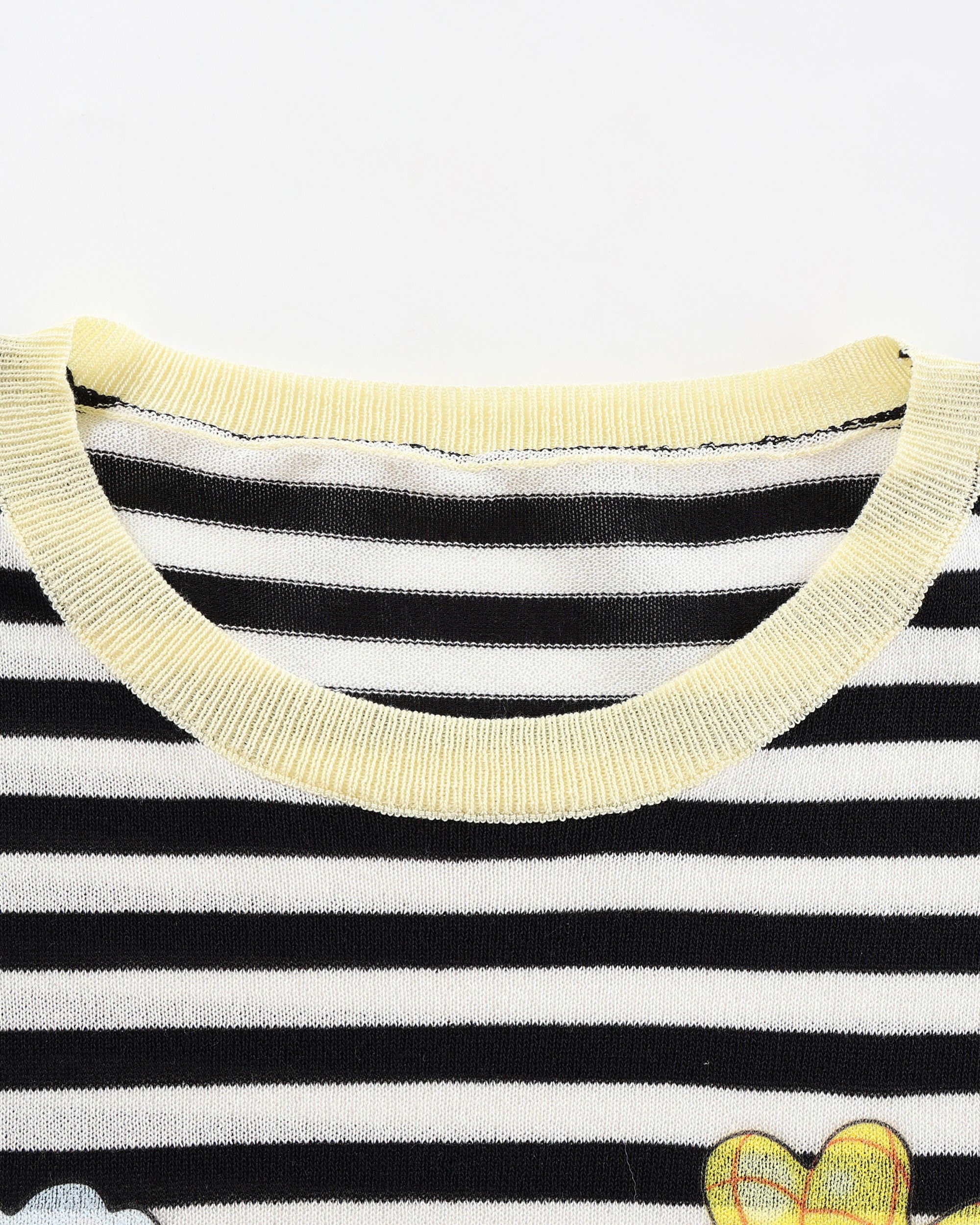 HAVEAMEAL x Sunonebird Retro Striped Illustrated Knit Pullover