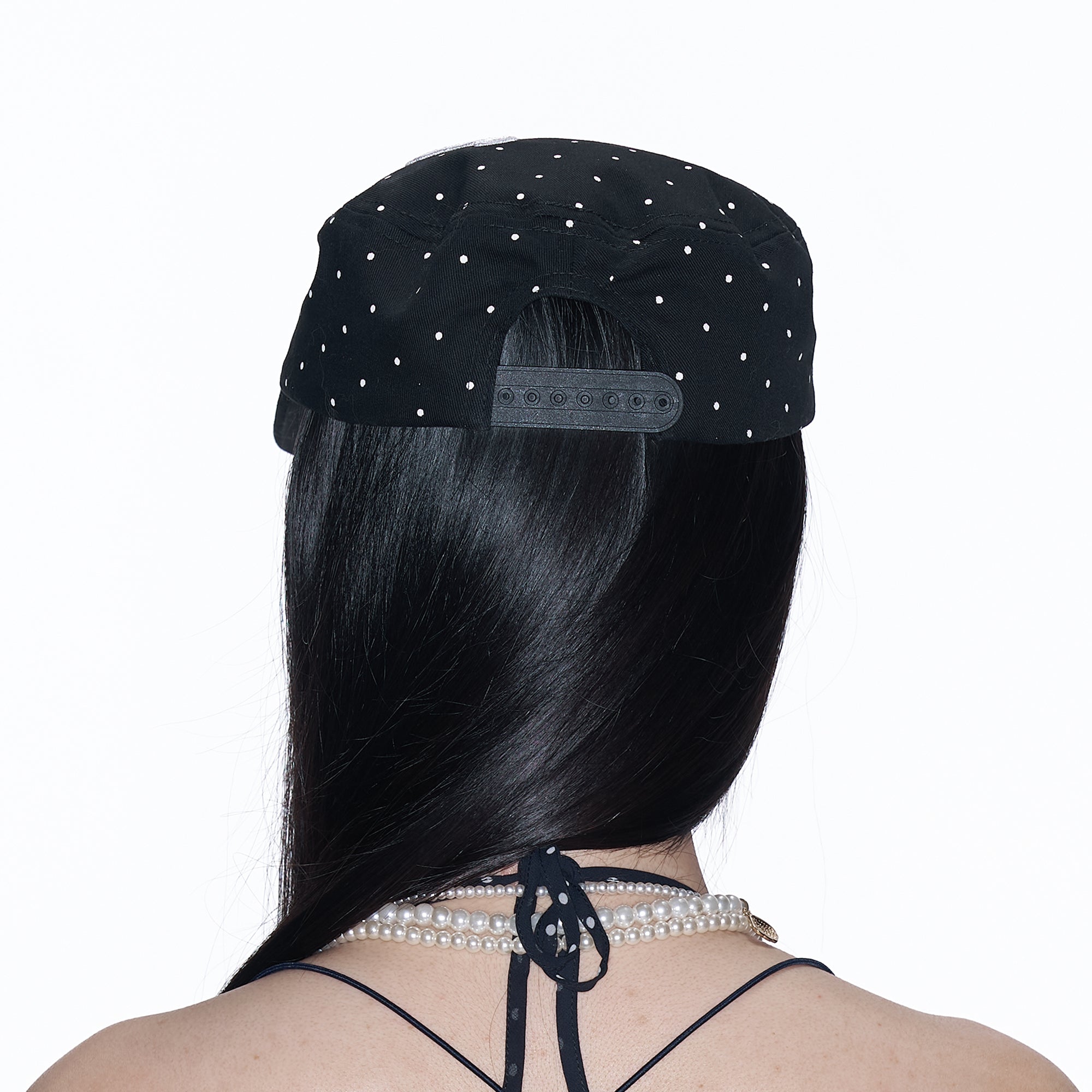 SANB Polka Dot Embroidered Trucker Hat