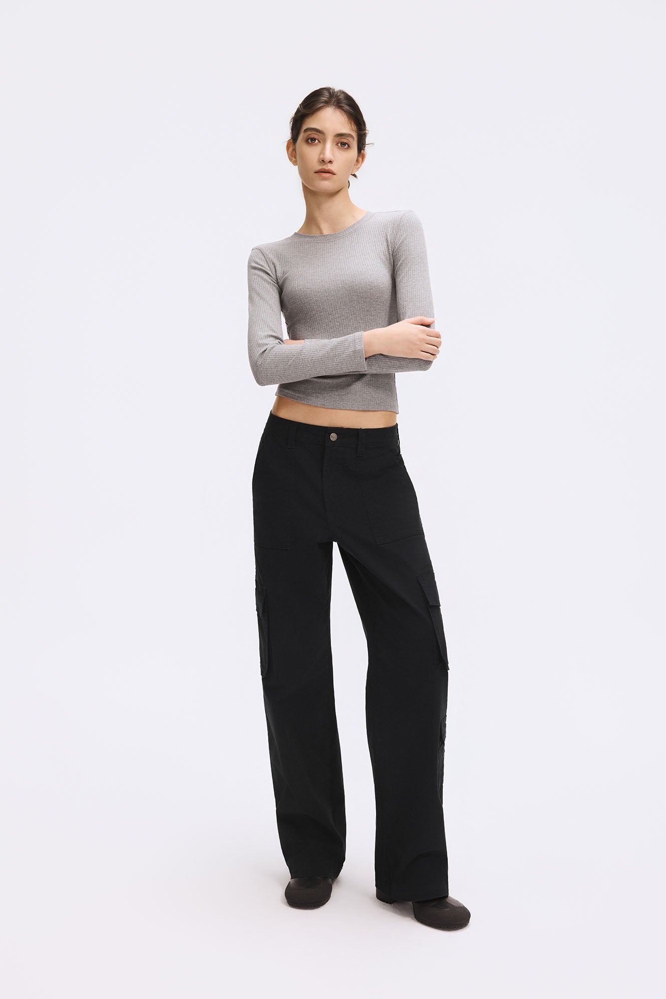 ARTIFICIAL WORLD Washed Straight-Leg Cargo