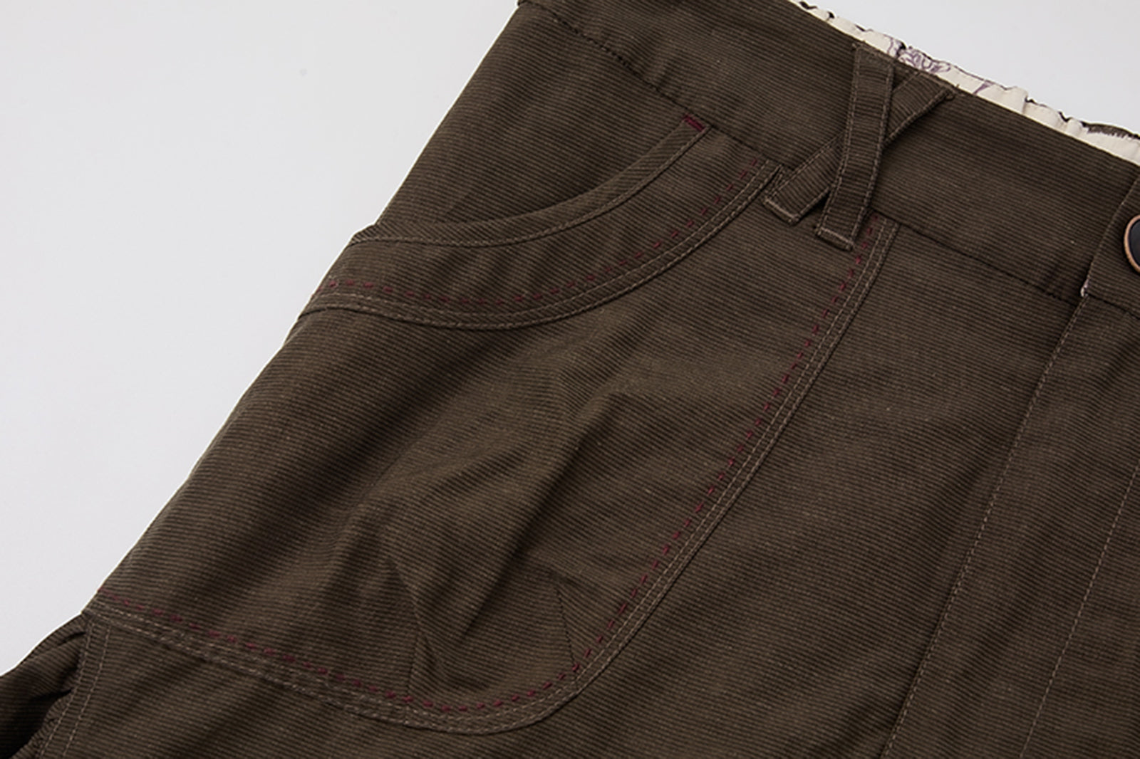 NOESE Paneled Ruched Utility Skirt