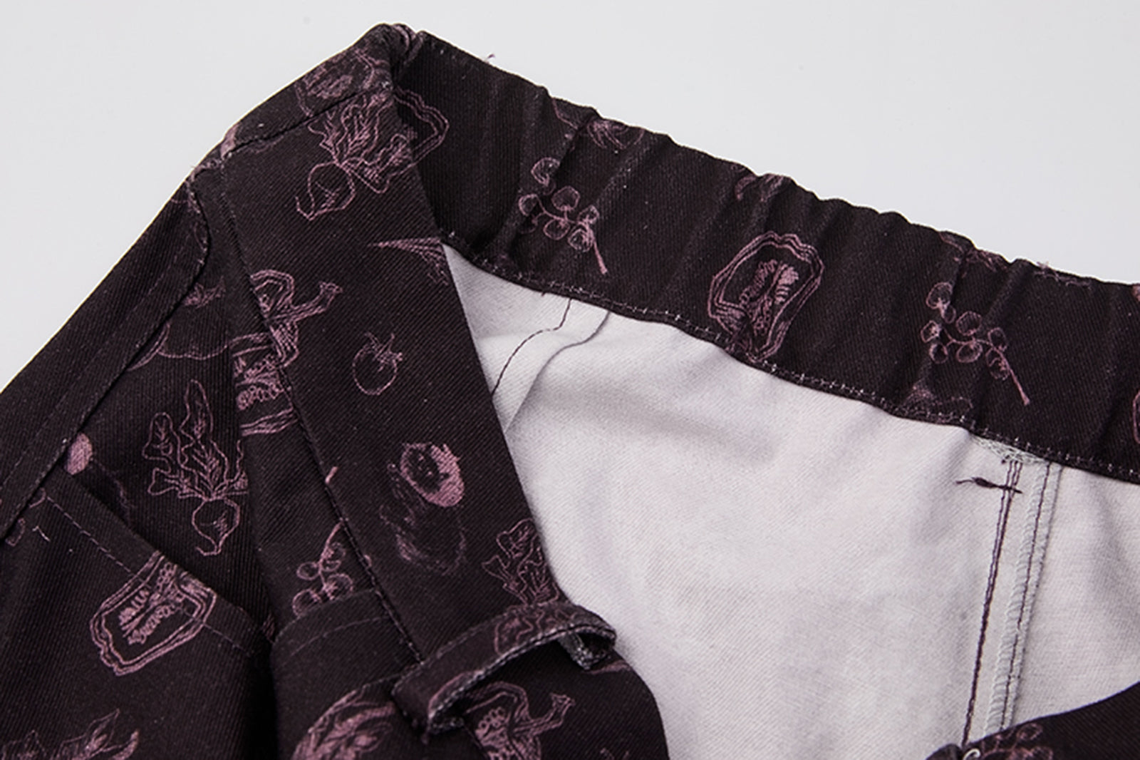 NOESE Botanical Full-Print Convertible Cargo Pants