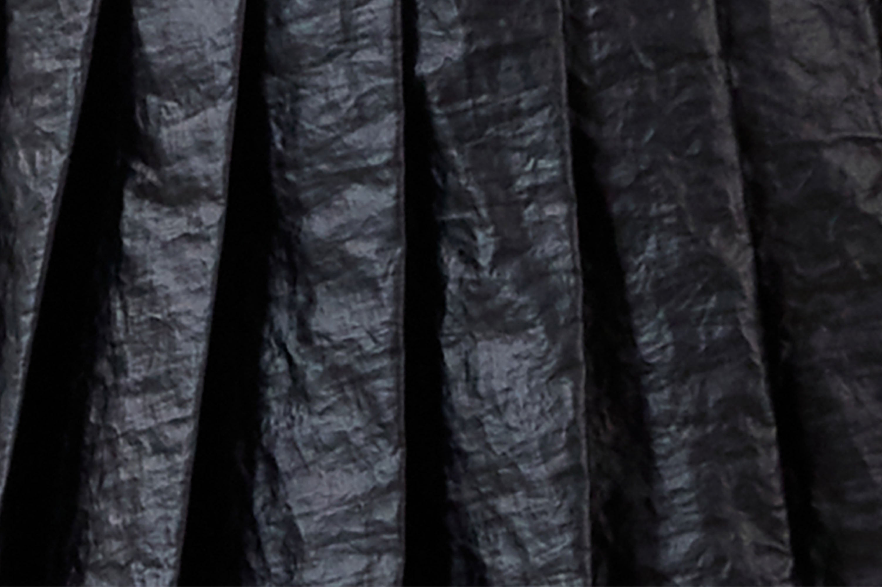 NOESE Faux Leather Pleated Layered Cake Skirt