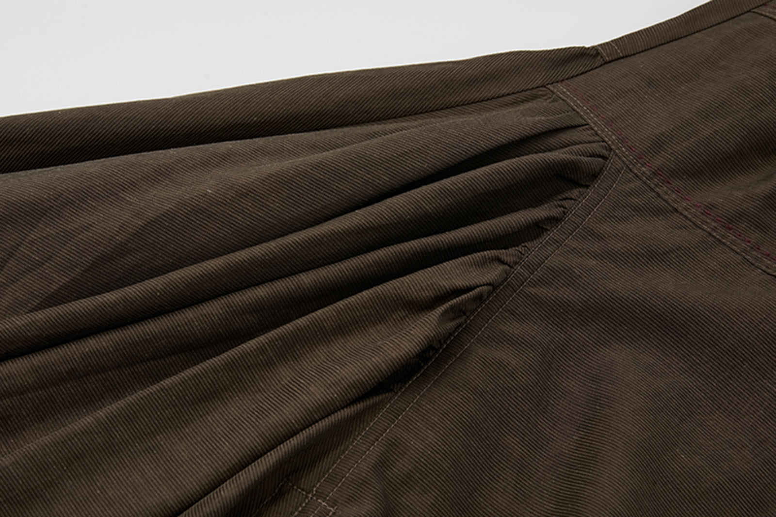 NOESE Paneled Ruched Utility Skirt