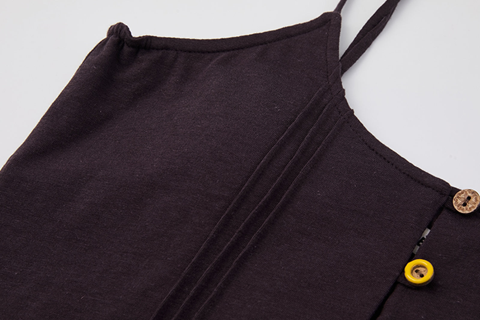 NOESE Button Eyelet Peplum Cami Top