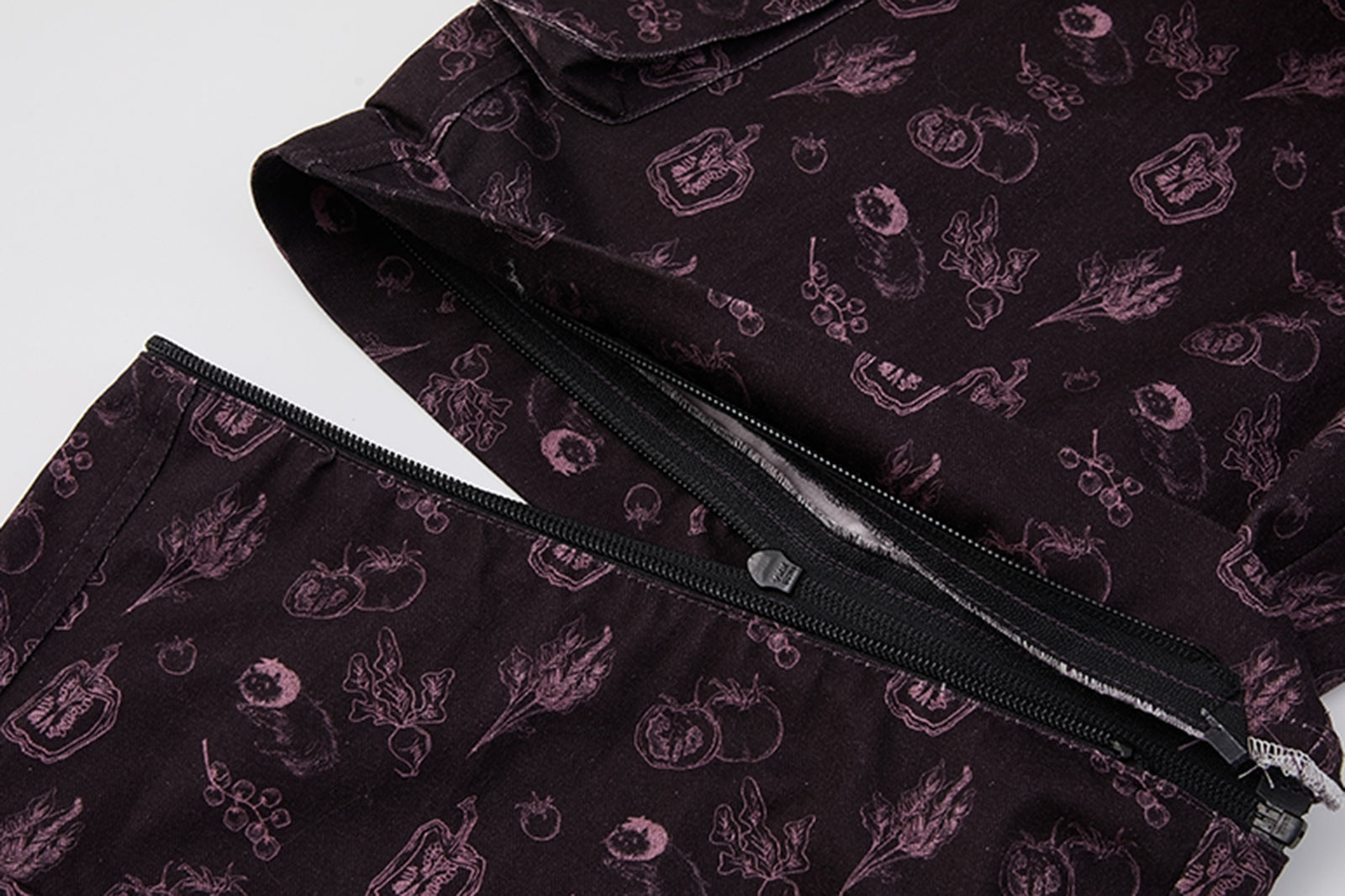 NOESE Botanical Full-Print Convertible Cargo Pants
