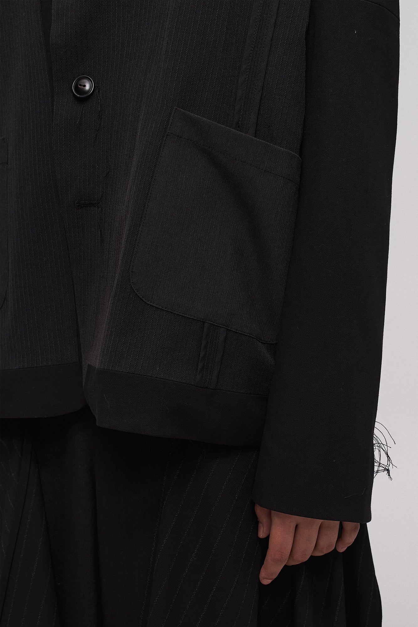 ILNya Nieternite Nifutur Asym Deconstructed Paneled Suit Jacket
