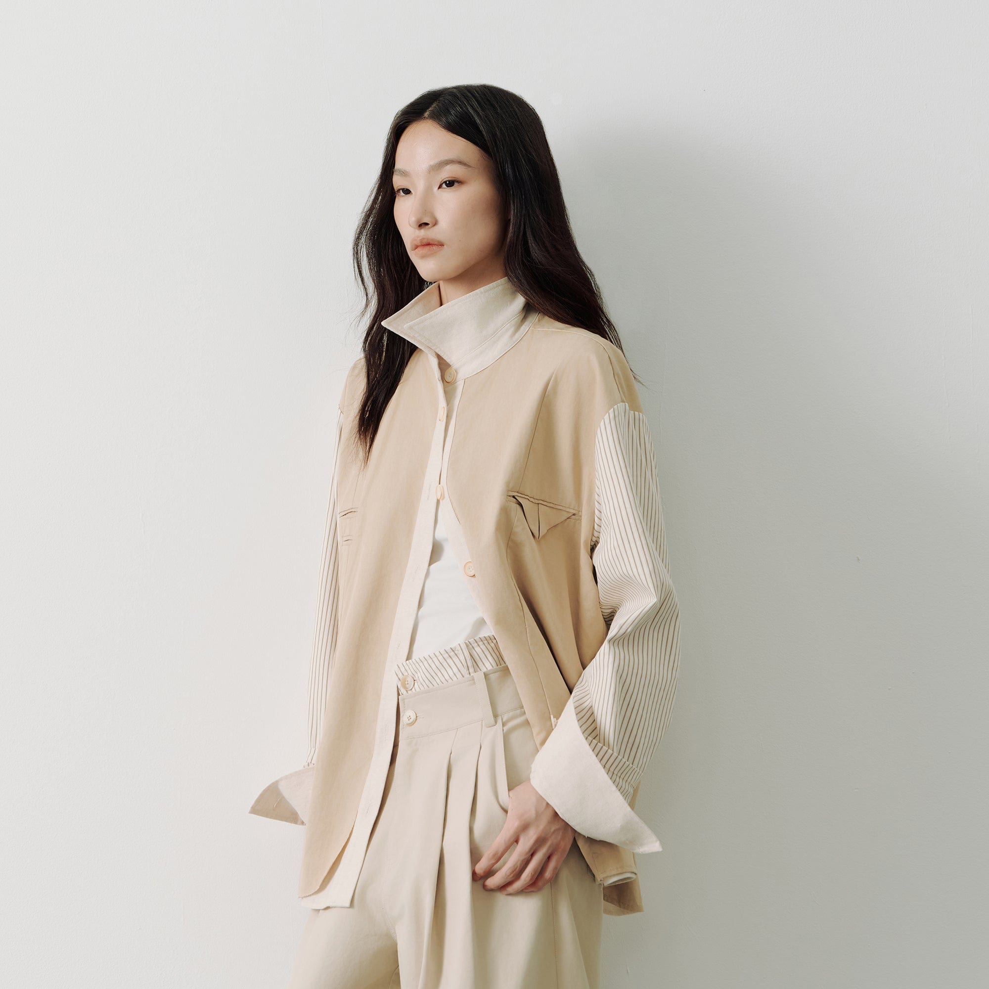 SAME FLOW Essential Reversible Paneled Shirt