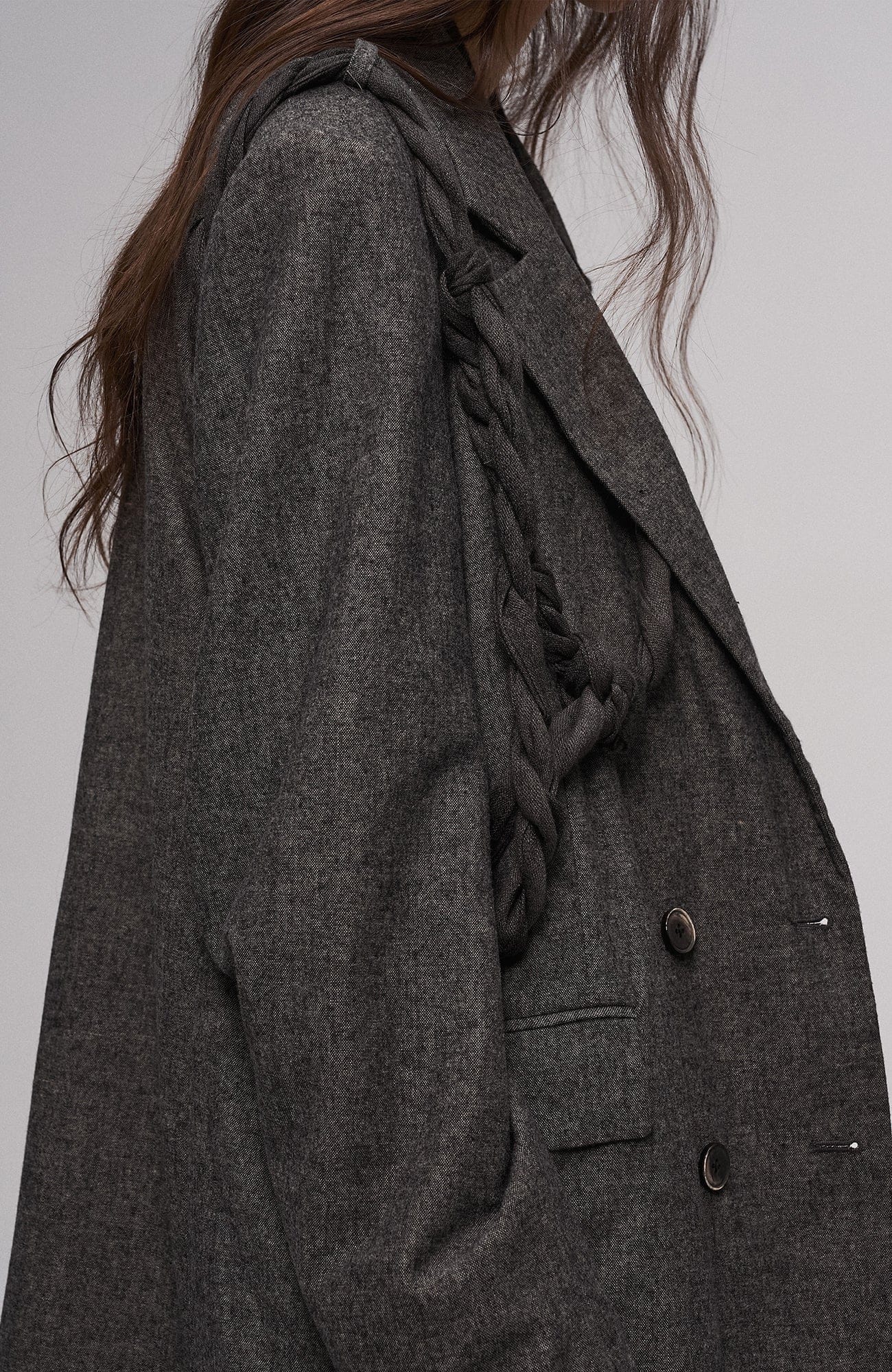 ILNya Nieternite Nifutur Rope Wrap Wool-Blend Suit Jacket