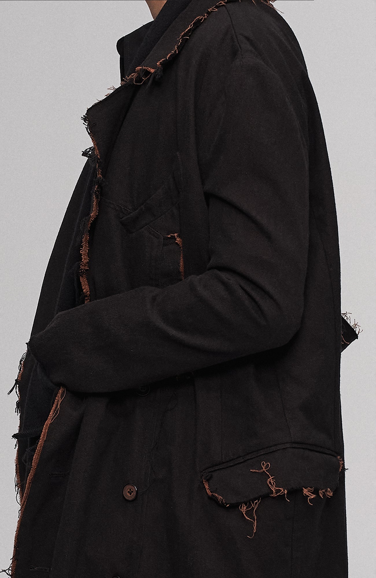 ILNya Nieternite Nifutur Raw-Edge Wool-Blend Longline Coat