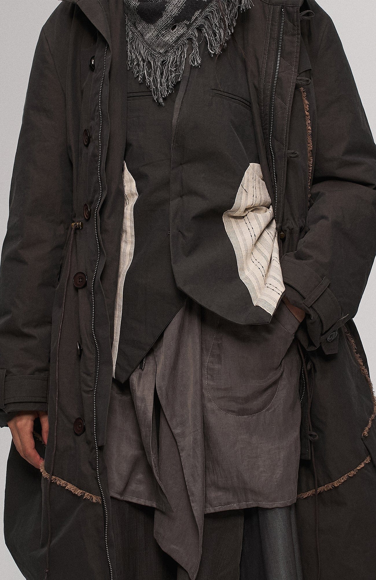 ILNya Nieternite Nifutur Asym Hem Drawcord Down Parka