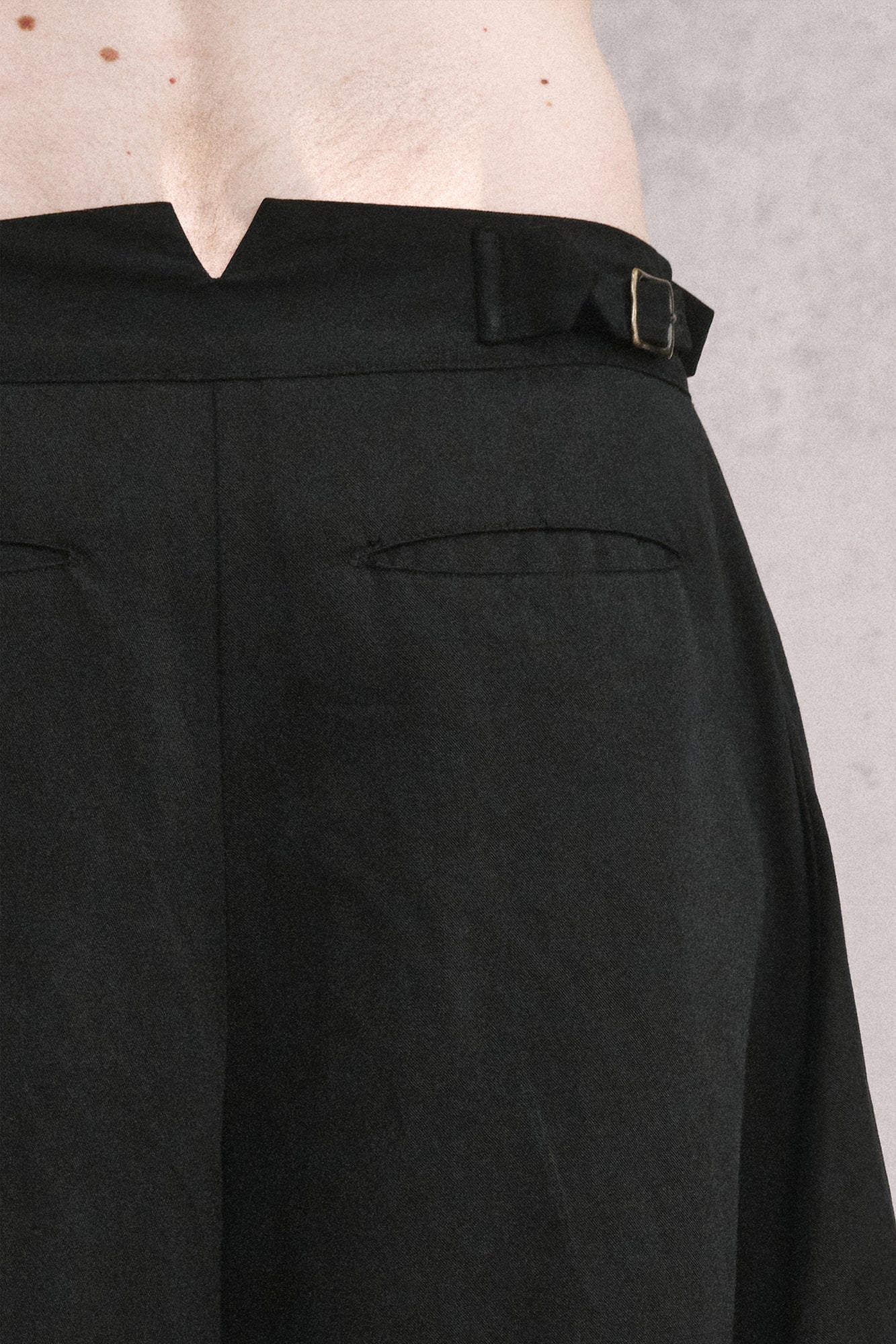 ILNya Nieternite Nifutur Deconstructed Double-Breasted Draped Bermuda Shorts