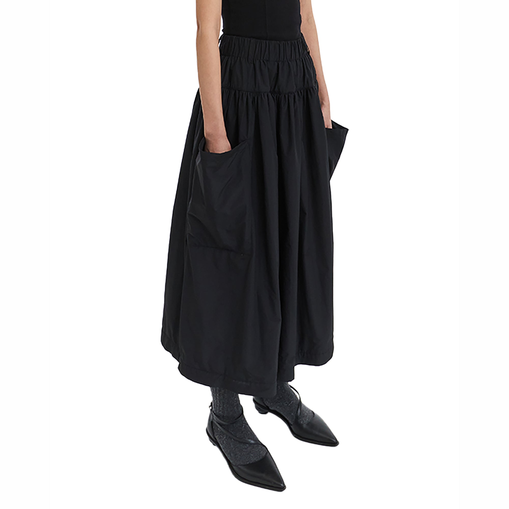 NEVERSEEZ Modern Quilted Air-Layer Skirt