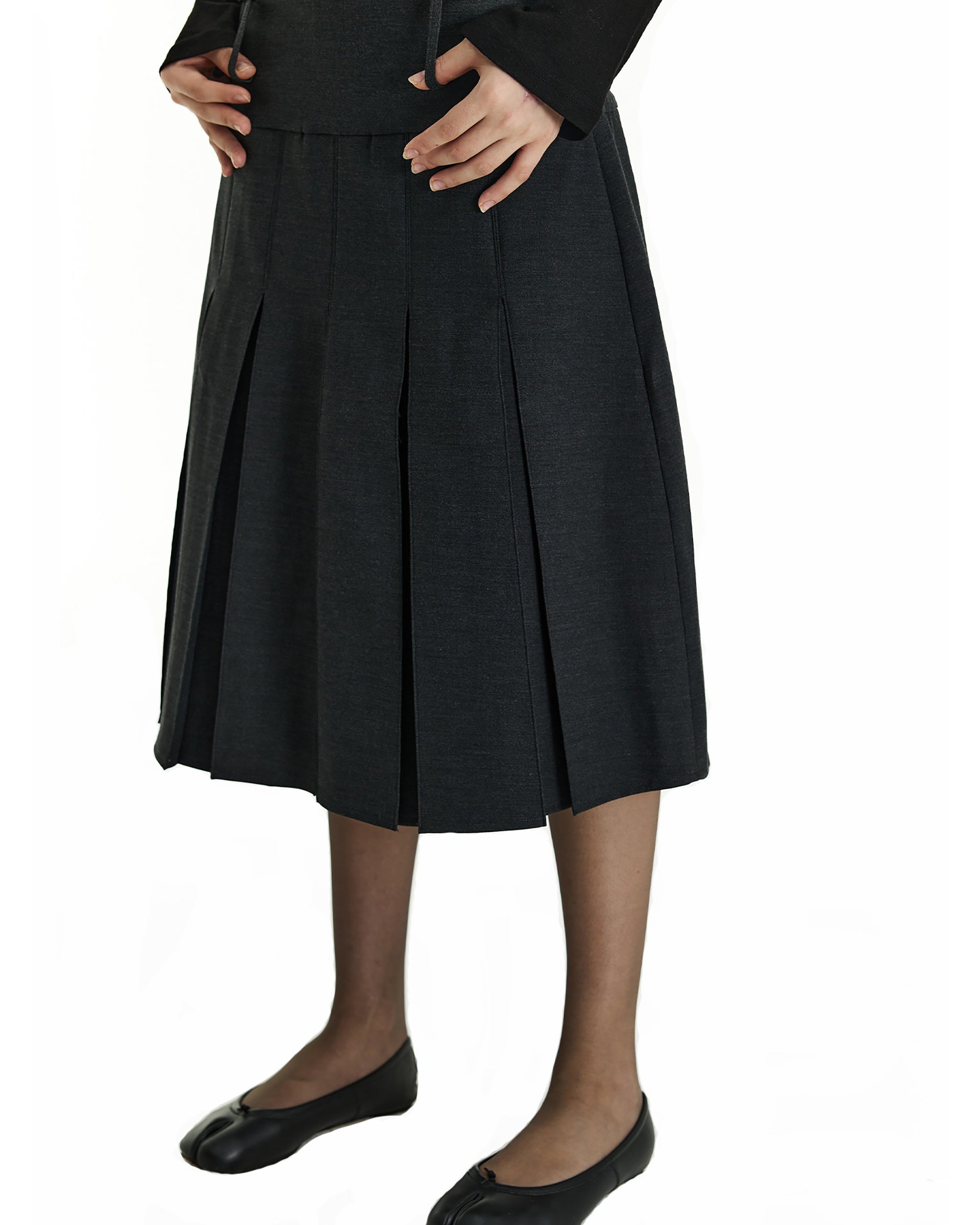 PCLA Essential Pleated A-Line Skirt