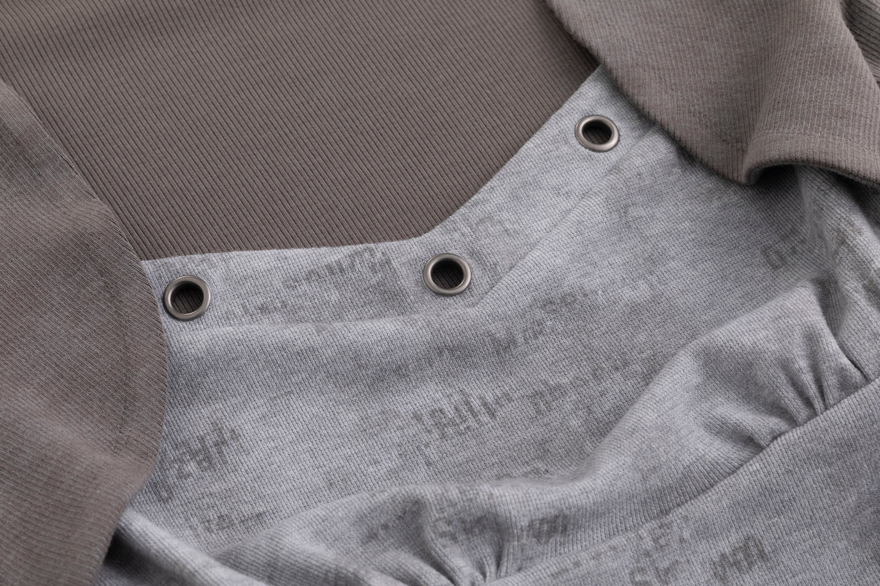 CESTNOUS Faux Layered Belted Long-Sleeve Tee