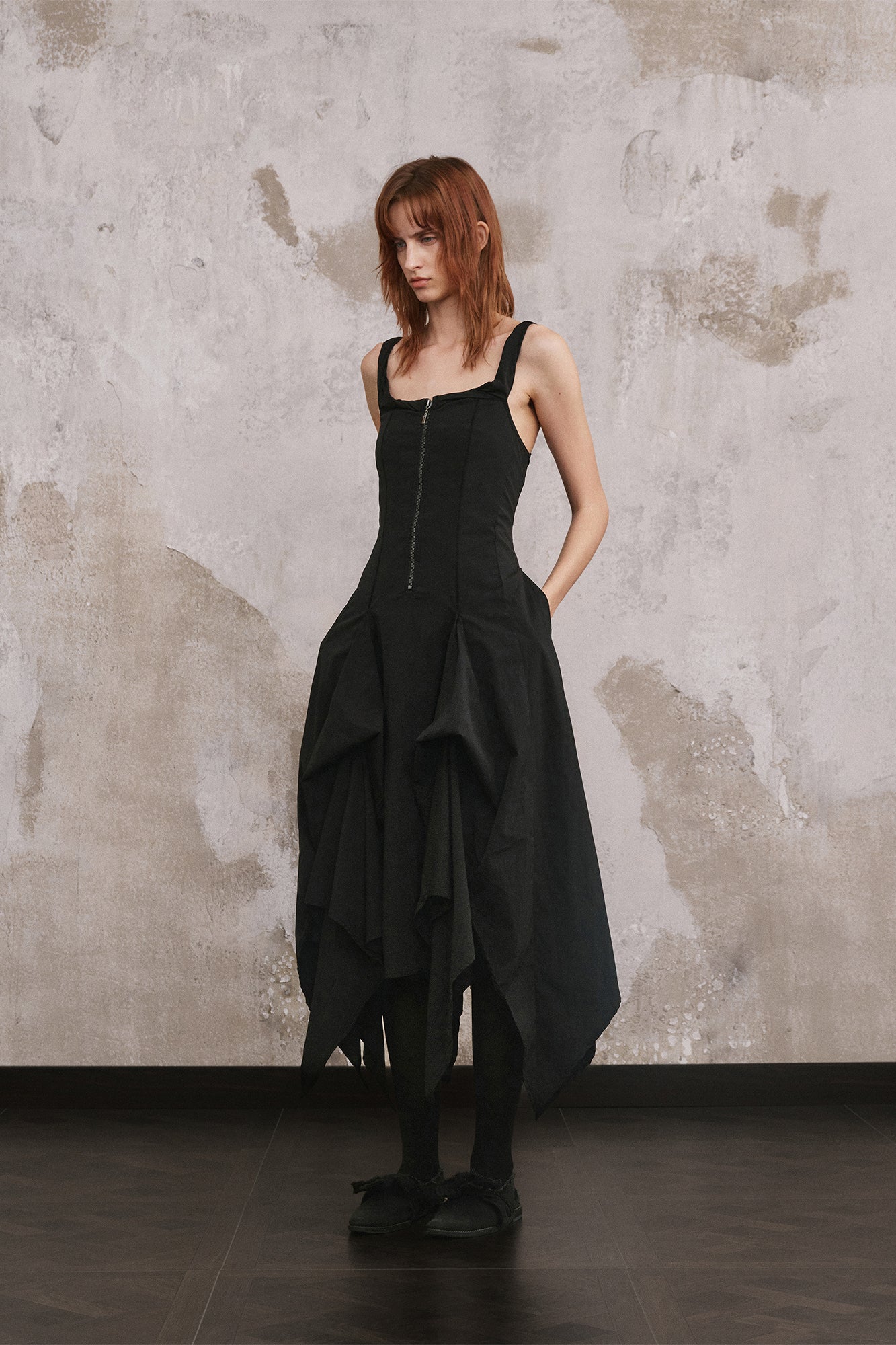 ILNya Nieternite Nifutur Twisted Strap Layered Corset Maxi Dress
