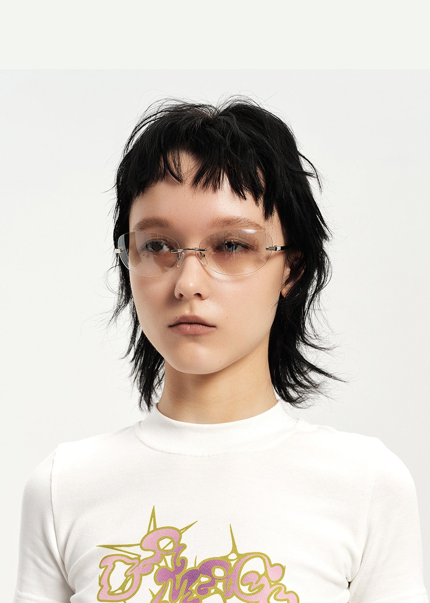 DAMAGE ASIA OPTICALS Rimless Gradient Sunglasses, premium urban and streetwear designers apparel on PROJECTISR.com, DAMAGE ASIA