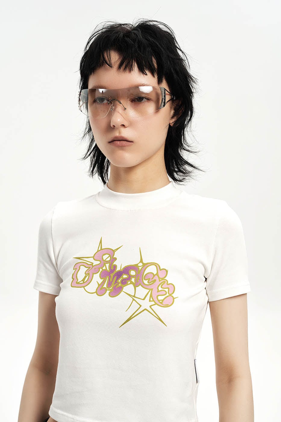 DAMAGE ASIA OPTICALS Rhinestone Frameless Sunglasses, premium urban and streetwear designers apparel on PROJECTISR.com, DAMAGE ASIA