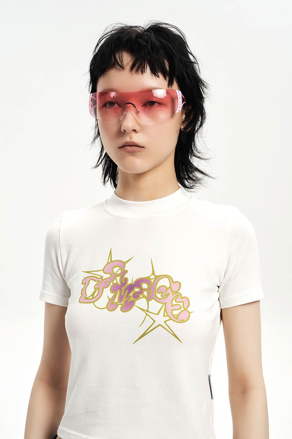 DAMAGE ASIA OPTICALS Rhinestone Frameless Sunglasses, premium urban and streetwear designers apparel on PROJECTISR.com, DAMAGE ASIA